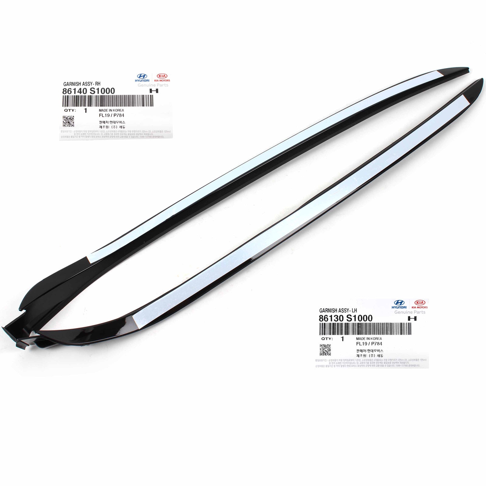 OEM Windshield Pillar Molding Outer Glass FRONT LEFT & RIGHT for 19-20 Santa Fe