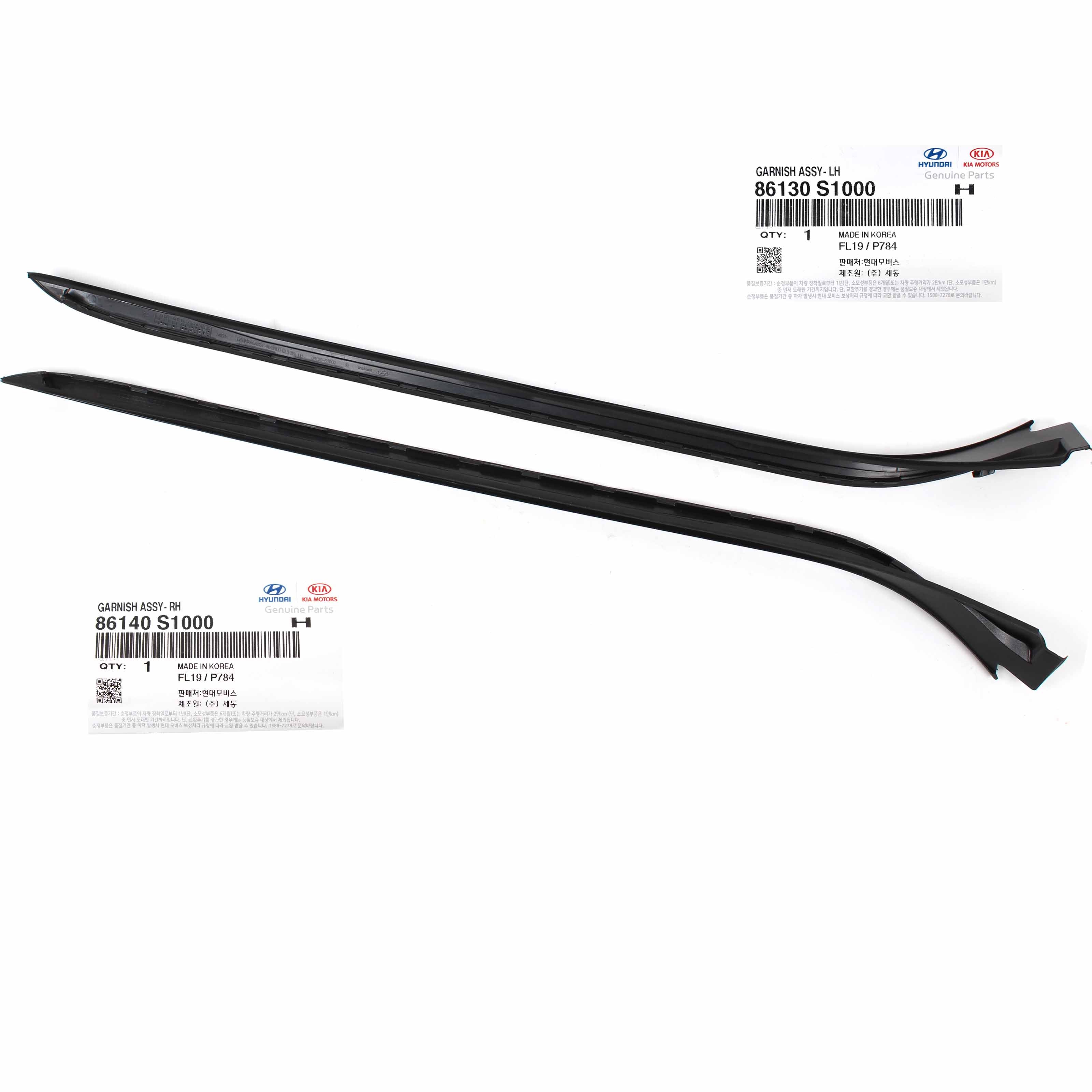 Hyundai OEM Front Windshield Pillar Molding Set LH & RH For Sonata 2011-2014