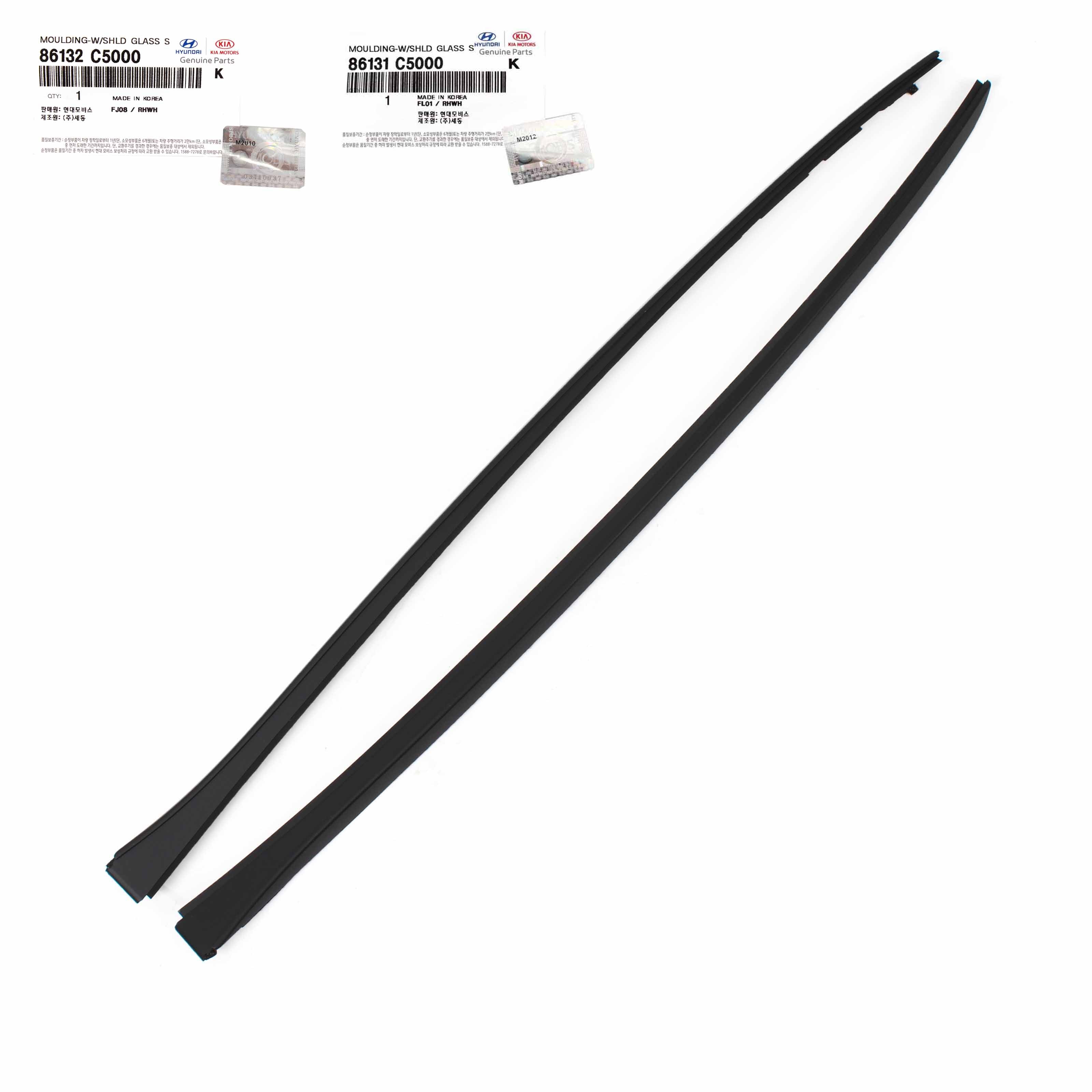 Genuine Kia Windshield Pillar Molding – Left Driver Side For 2016-2020 Kia Sorento, OEM 86131C5000, Matte Black, Direct Fit