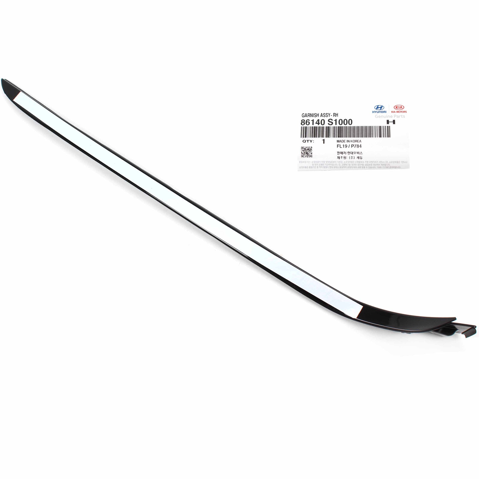 OEM Windshield Pillar Molding FRONT RIGHT for 19-20 Hyundai Santa Fe 86140S1000