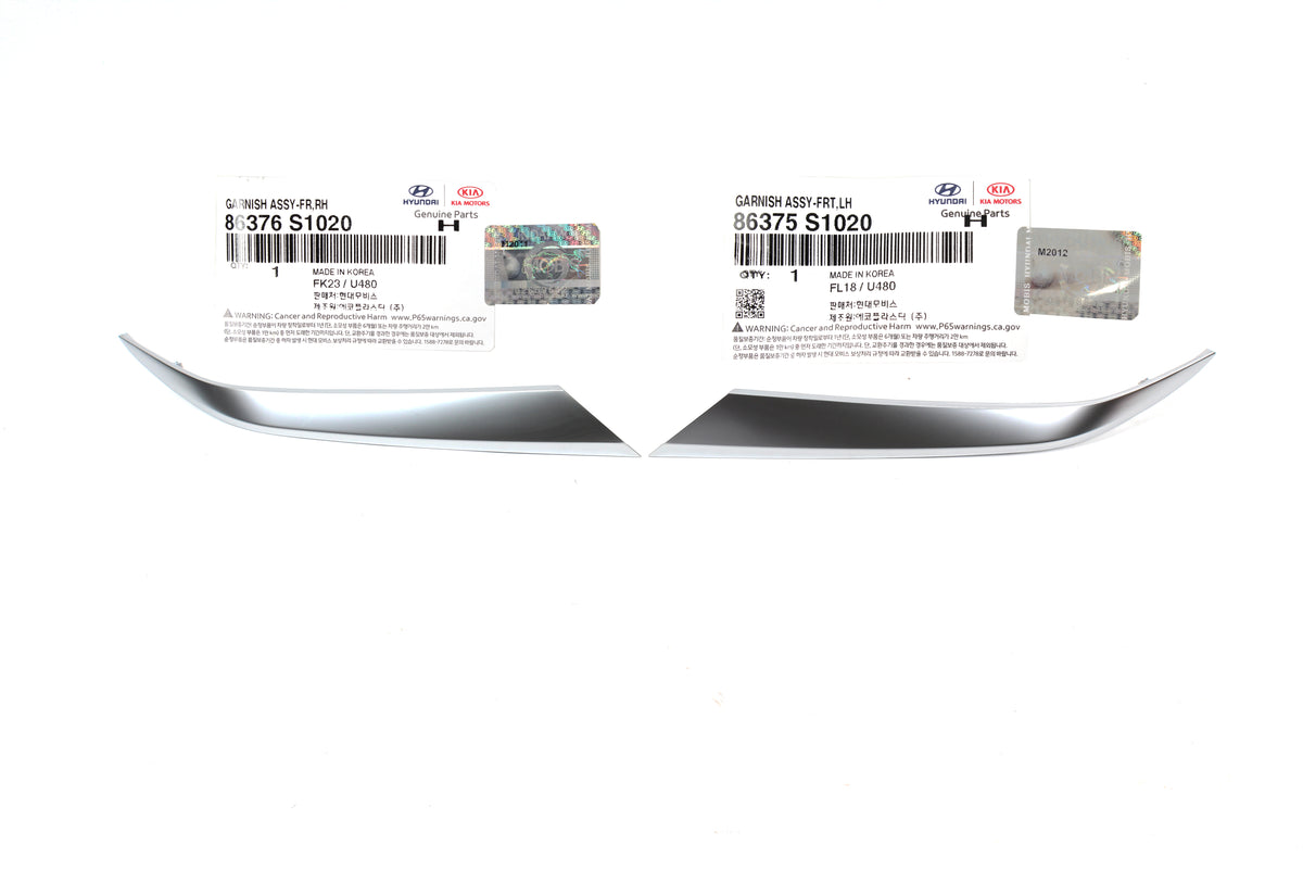 OEM Front Grille Molding &amp; Headlight Moldings 3PCS for 19-21 Santa Fe 86374S2010