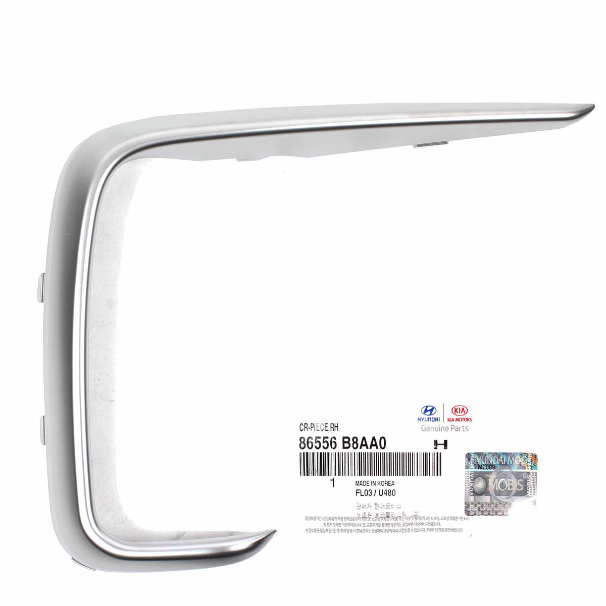 GENUINE Fog Light Cover Bezel &amp; Molding LH RH for 17-19 Santa Fe XL 86564B8AB0