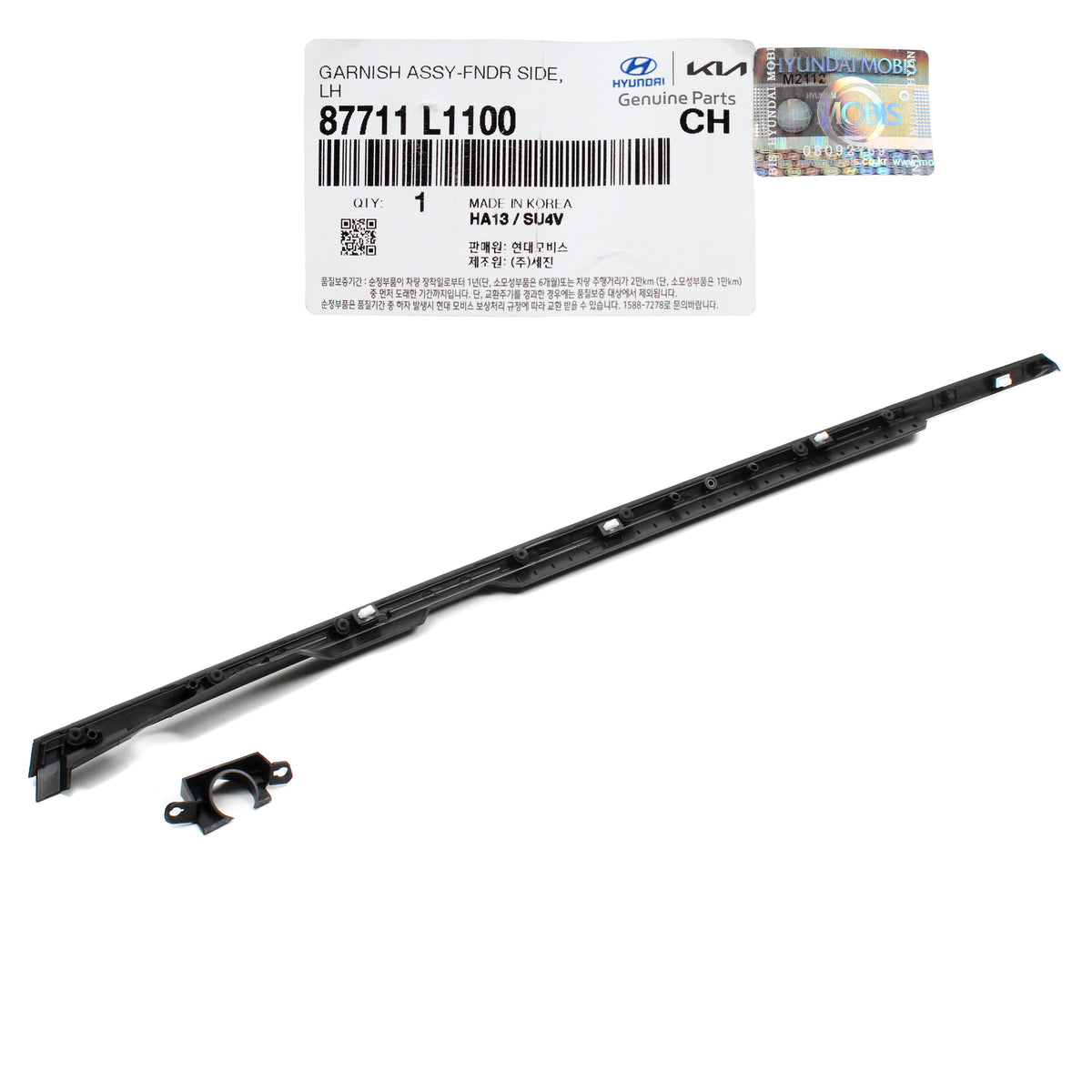 GENUINE Front Fender Chrome Molding LEFT for 20-21 Hyundai Sonata 87711L1100