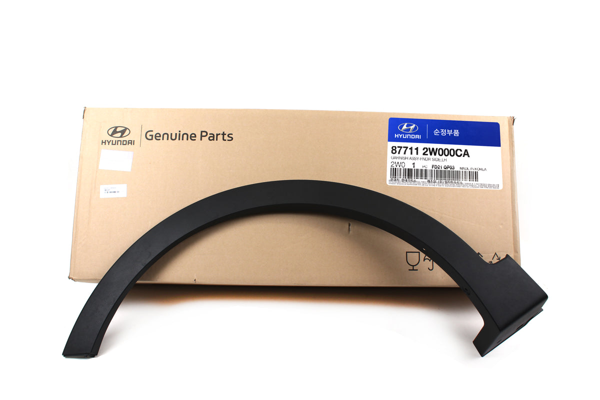 GENUINE Front Fender Side Garnish LEFT for 12-15 Hyundai Santa FE 877112W000CA