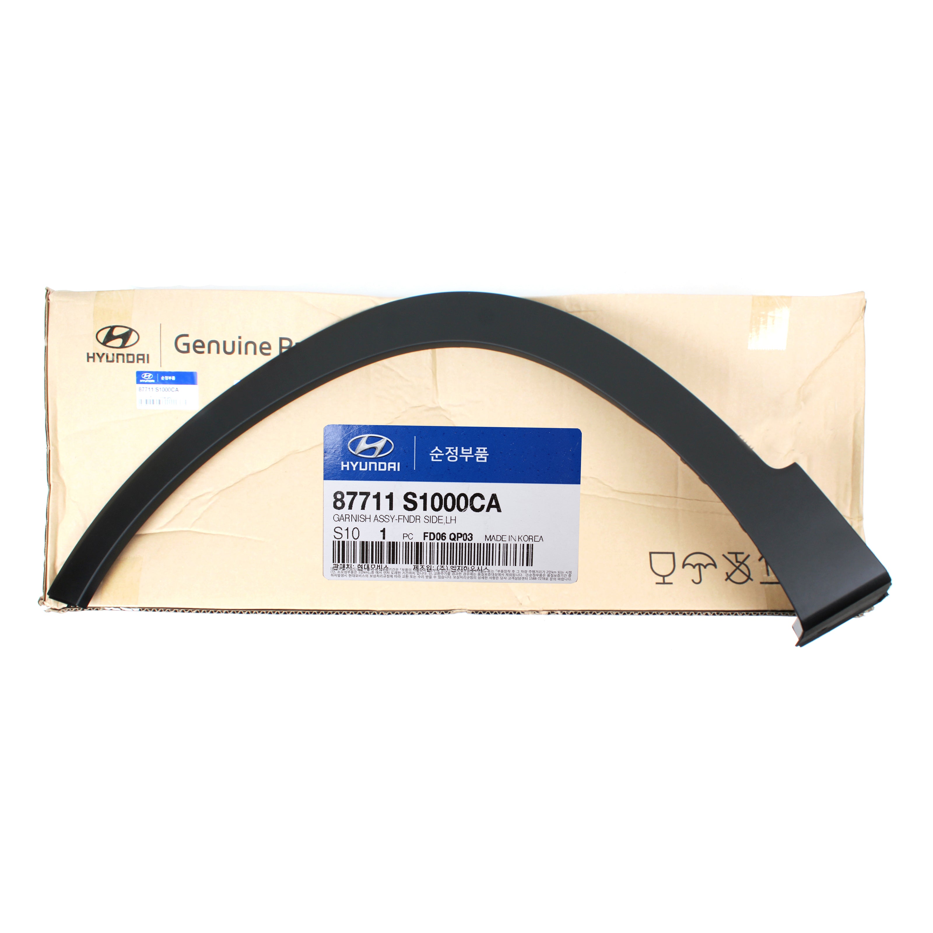 GENUINE FRONT Fender Side Garnish DRIVER for 19-20 Hyundai Santa Fe 87 ...