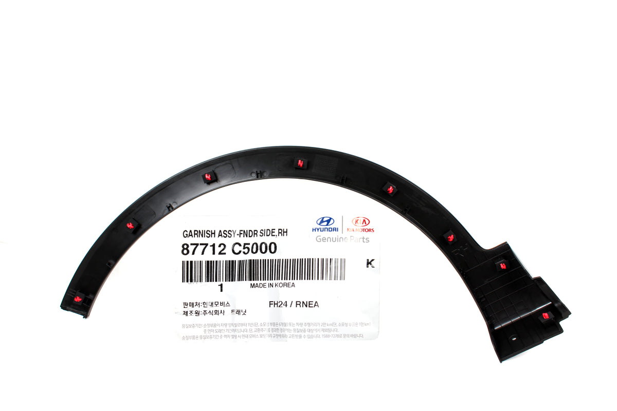 GENUINE Fender Wheel Molding FRONT RIGHT for 16-20 Kia Sorento 87712C6000