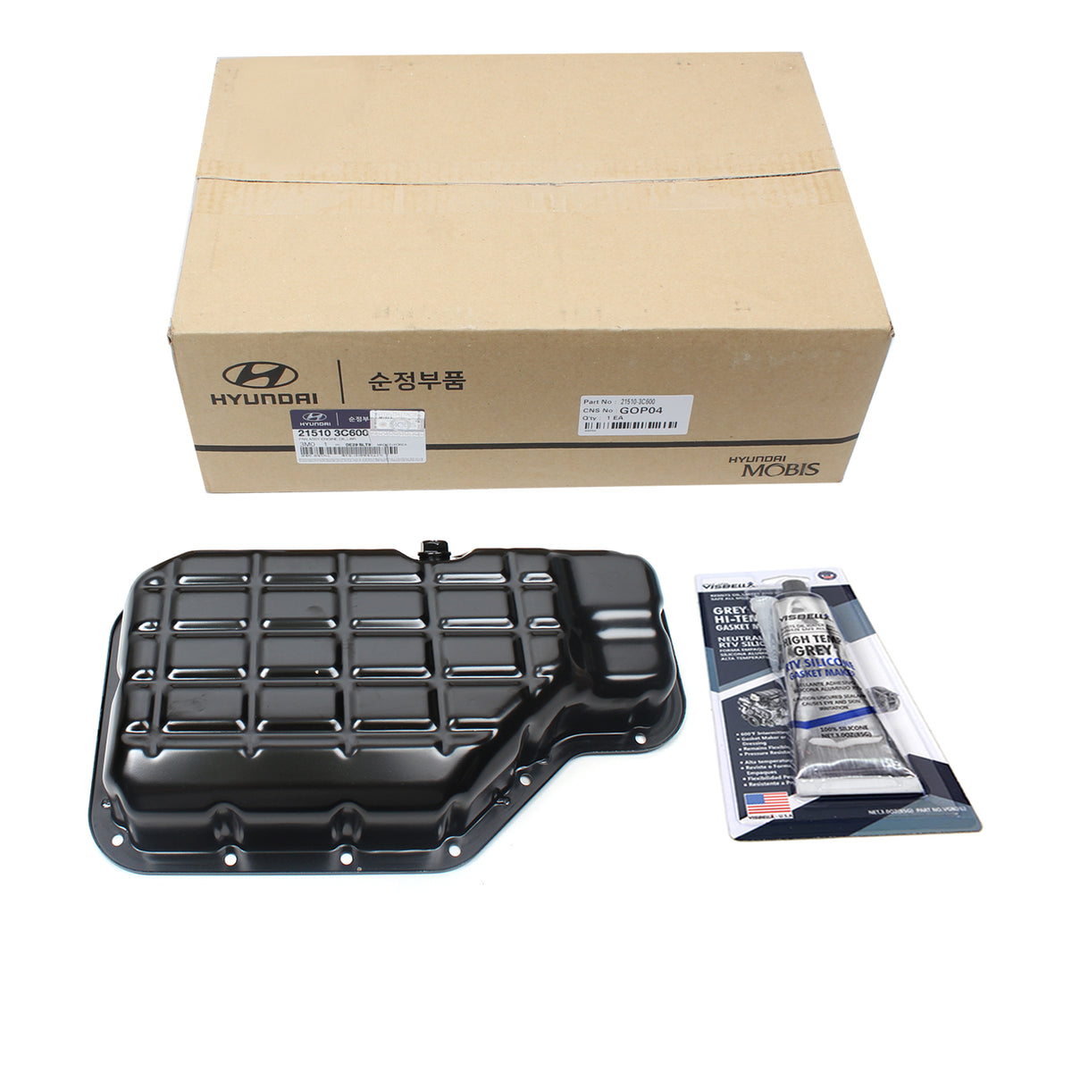 GENUINE Engine Oil Pan for 08-14 Hyundai Genesis Kia Borrego Sorento 215103C600