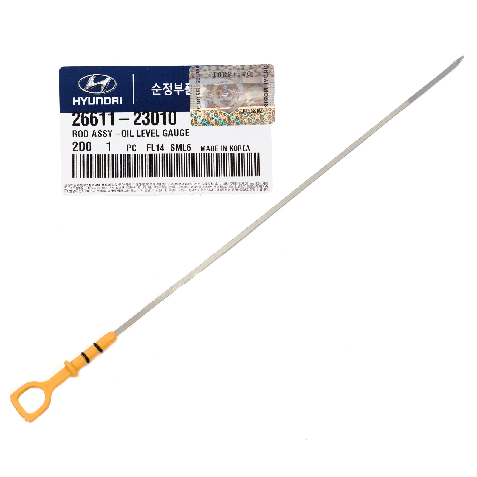 OEM Engine Oil Dipstick for 05-10 Kia Spectra Spectra5 Sportage 2.0L 2661123010