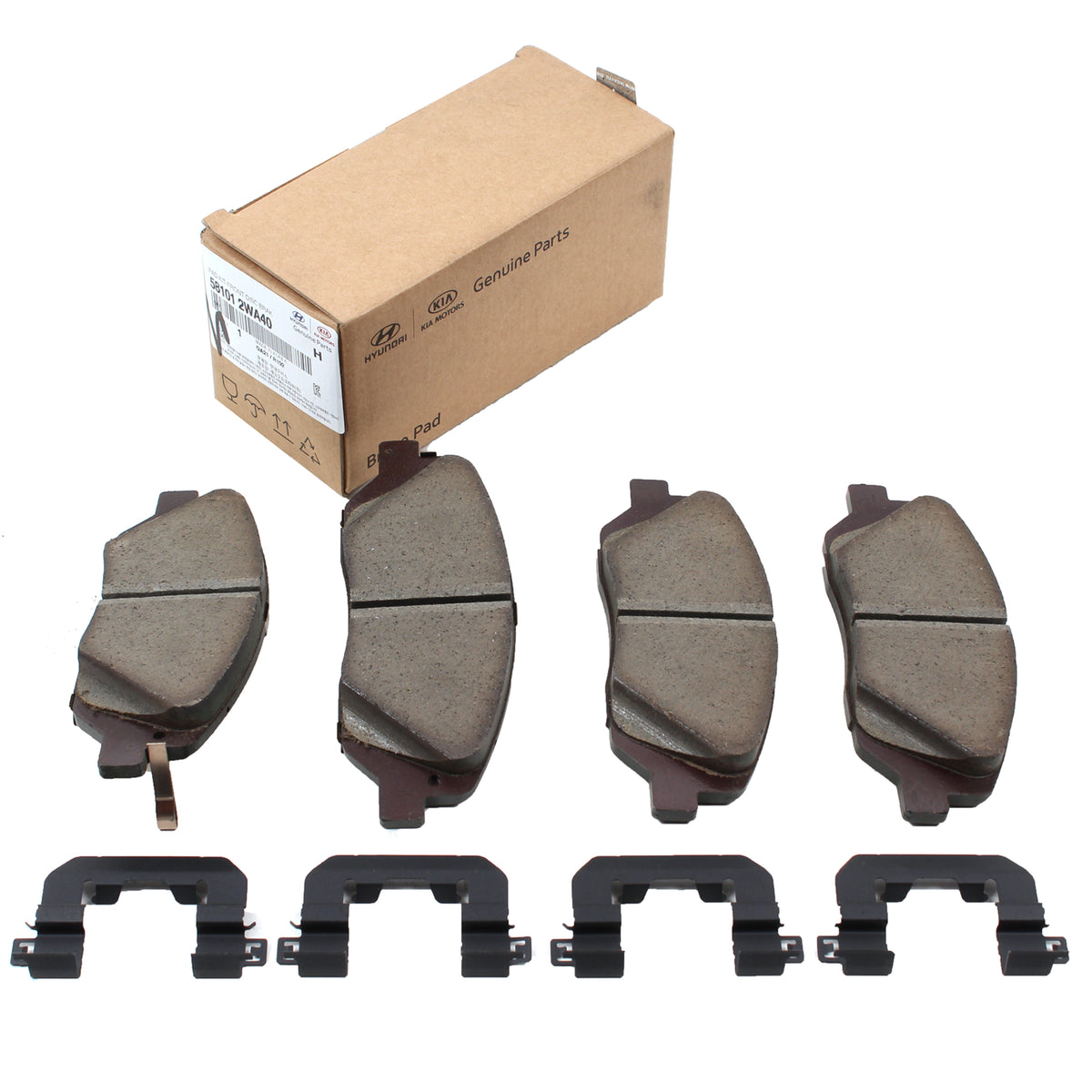 GENUINE Front Disc Brake Pad Kit for 2017-2019 Hyundai Santa Fe 581012WA40