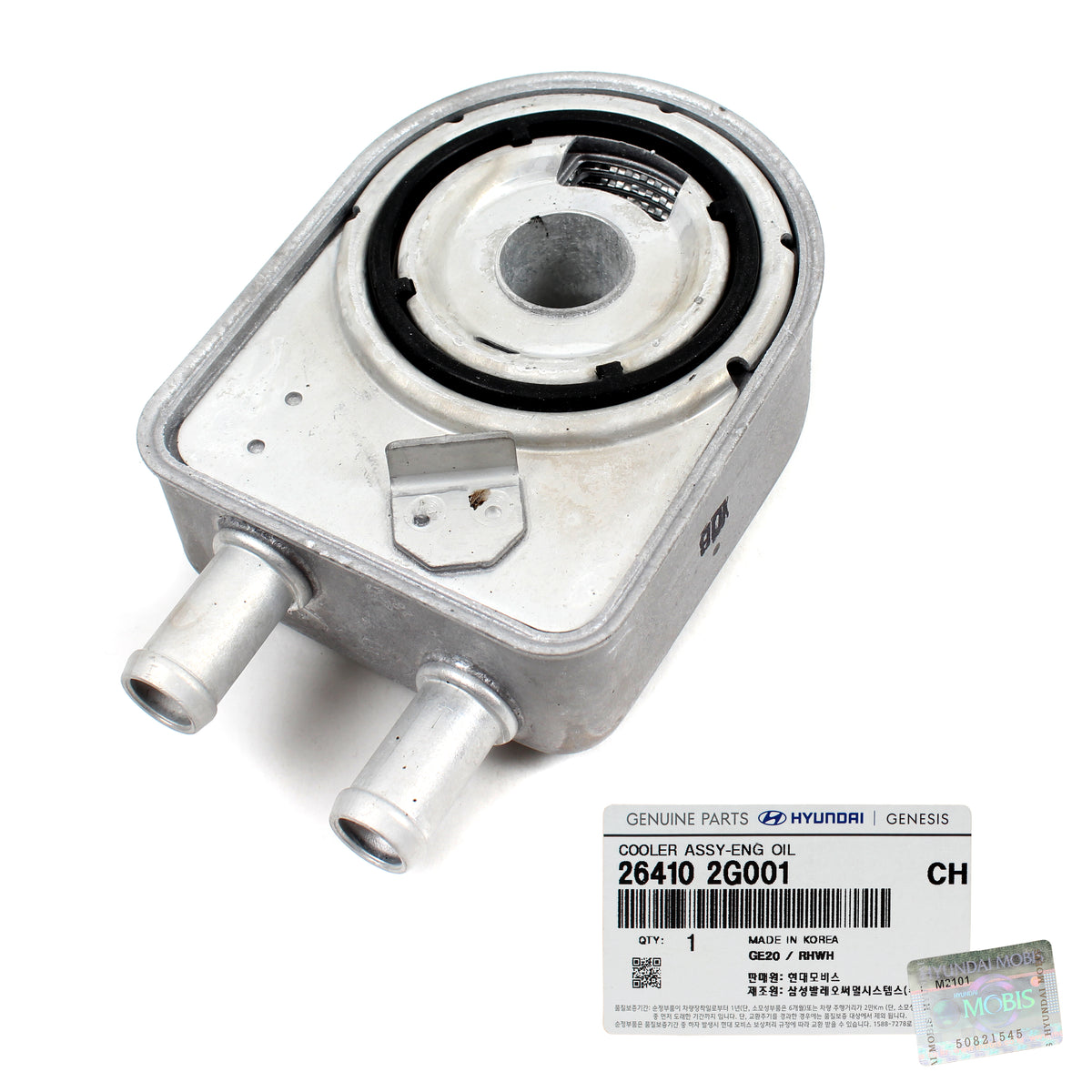 OEM Engine Oil Cooler for 18-20 G70 Santa Fe Sonata Tucson Veloster N 2.0L 2.4L