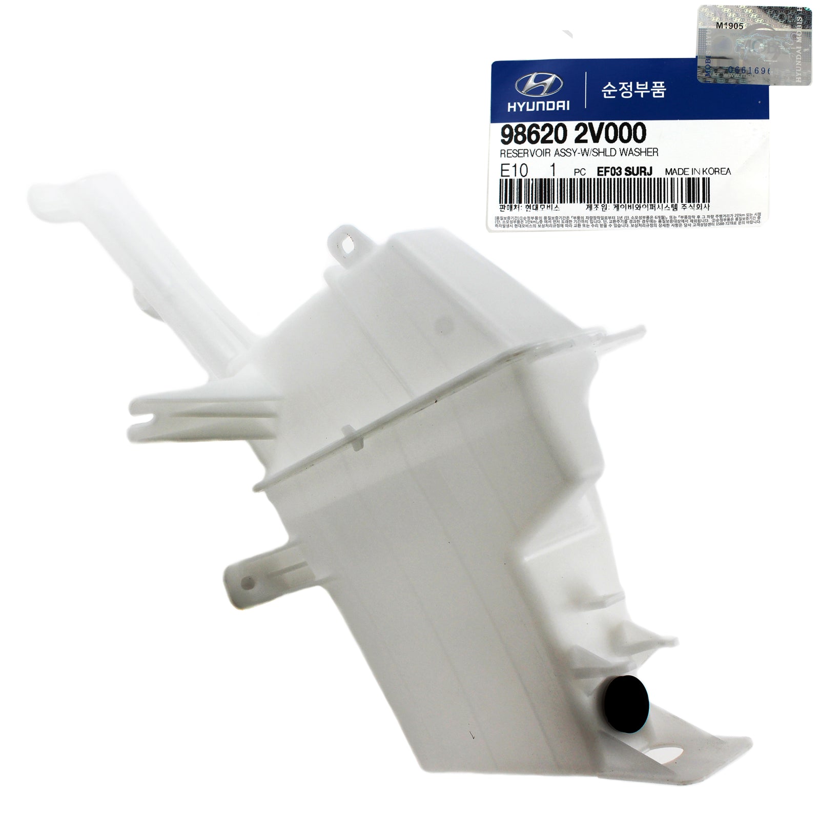 GENUINE WINDSHIELD WASHER RESERVOIR TANK for 12-15 HYUNDAI VELOSTER 986202V000