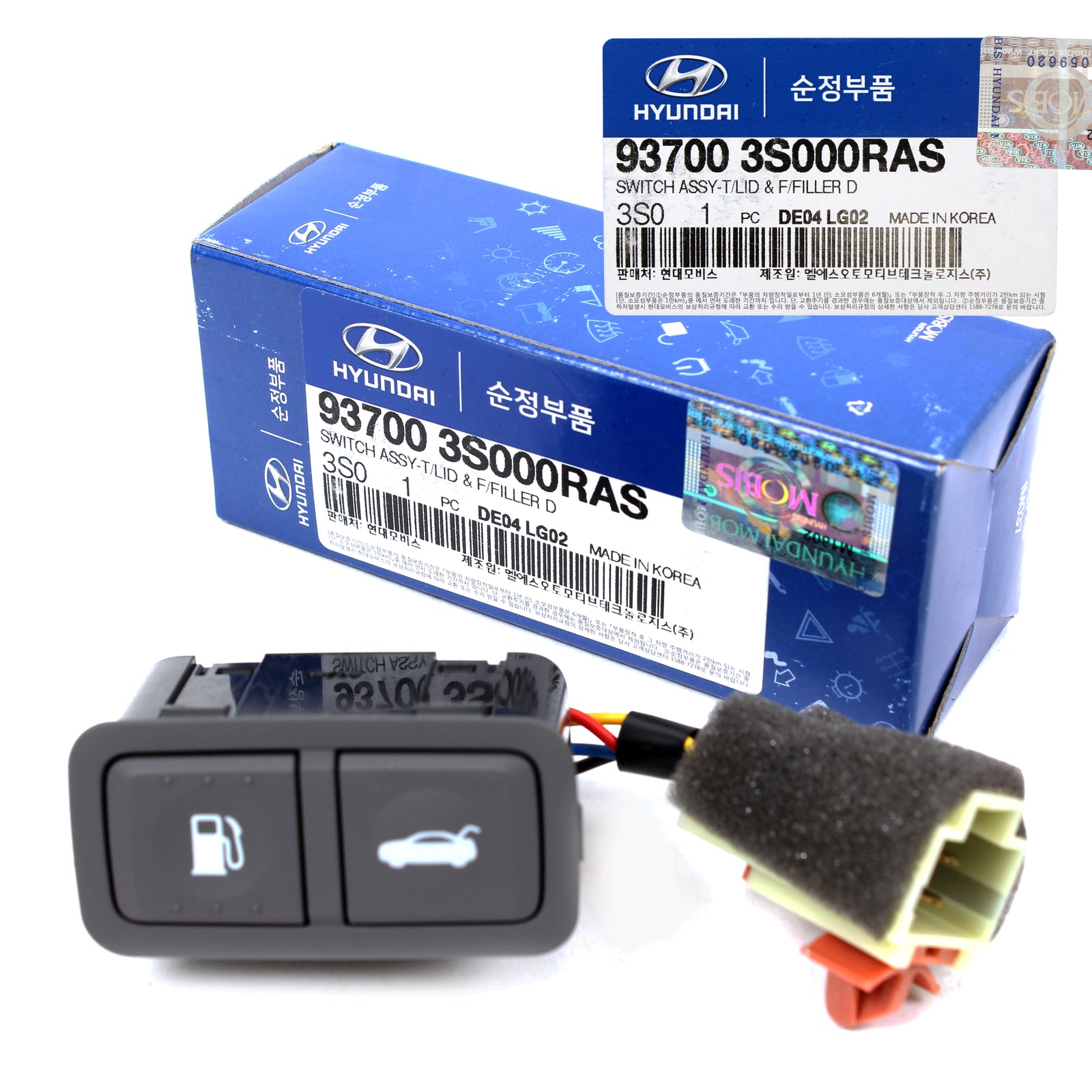 GENUINE Trunk Lid Fuel Door Opener Release Button GRAY for 11-15 Hyundai Sonata