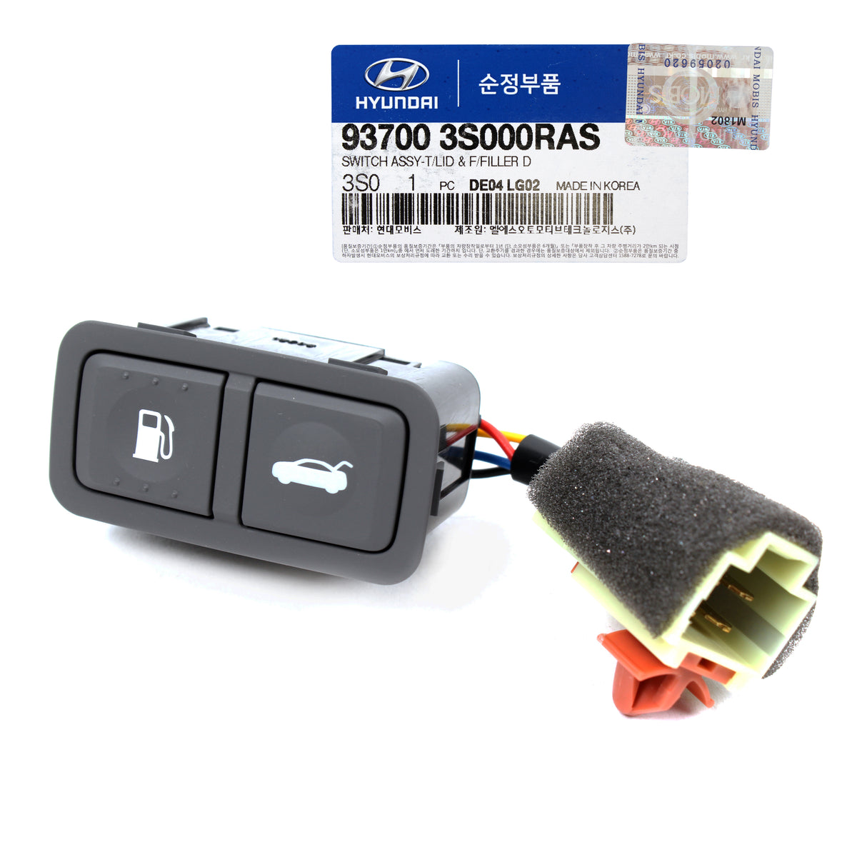 GENUINE Trunk Lid Fuel Door Opener Release Button GRAY for 11-15 Hyundai Sonata