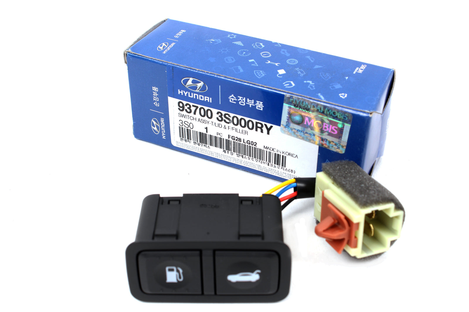 OEM Trunk Fuel Door Opener Button BLACK for 11-15 Hyundai Sonata 937003S000RY