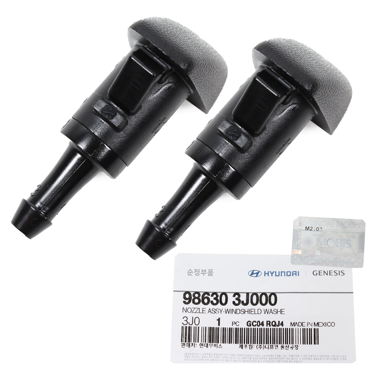 GENUINE Windshield Washer Nozzle 2PCS for 2007-2020 Hyundai Kia 986303J000