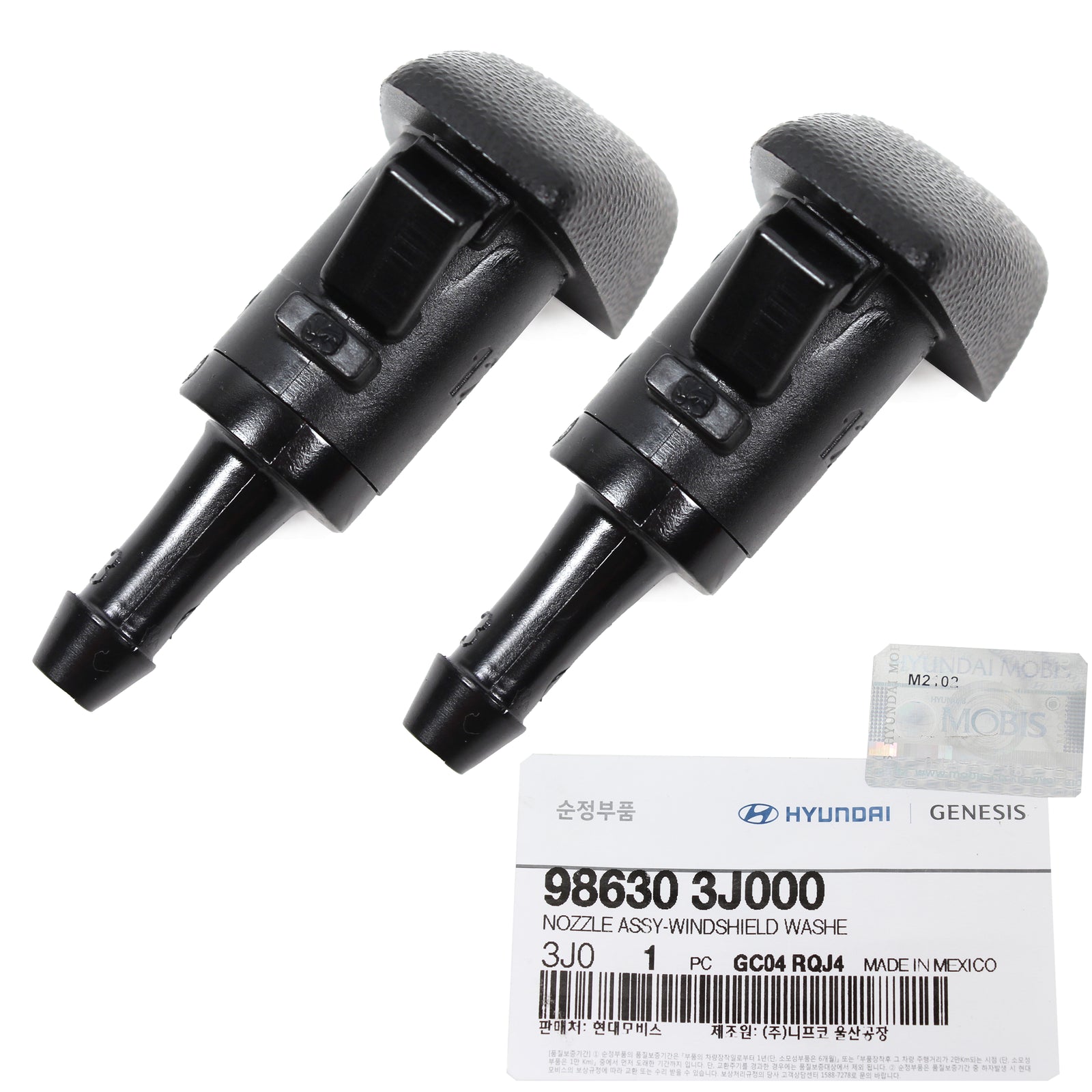 GENUINE Windshield Washer Nozzle 2PCS for 2007-2020 Hyundai Kia 986303J000
