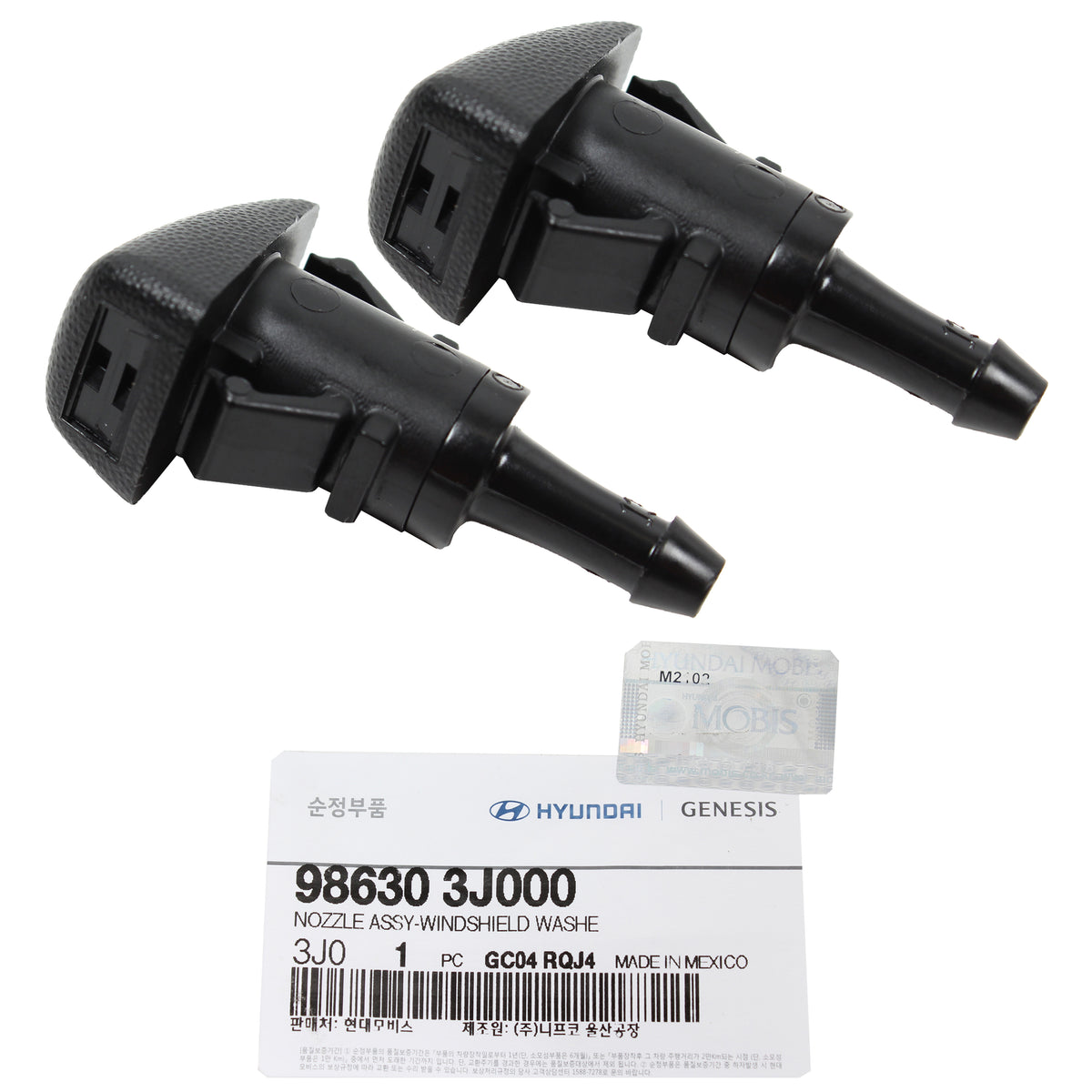 GENUINE Windshield Washer Nozzle 2PCS for 2007-2020 Hyundai Kia 986303J000