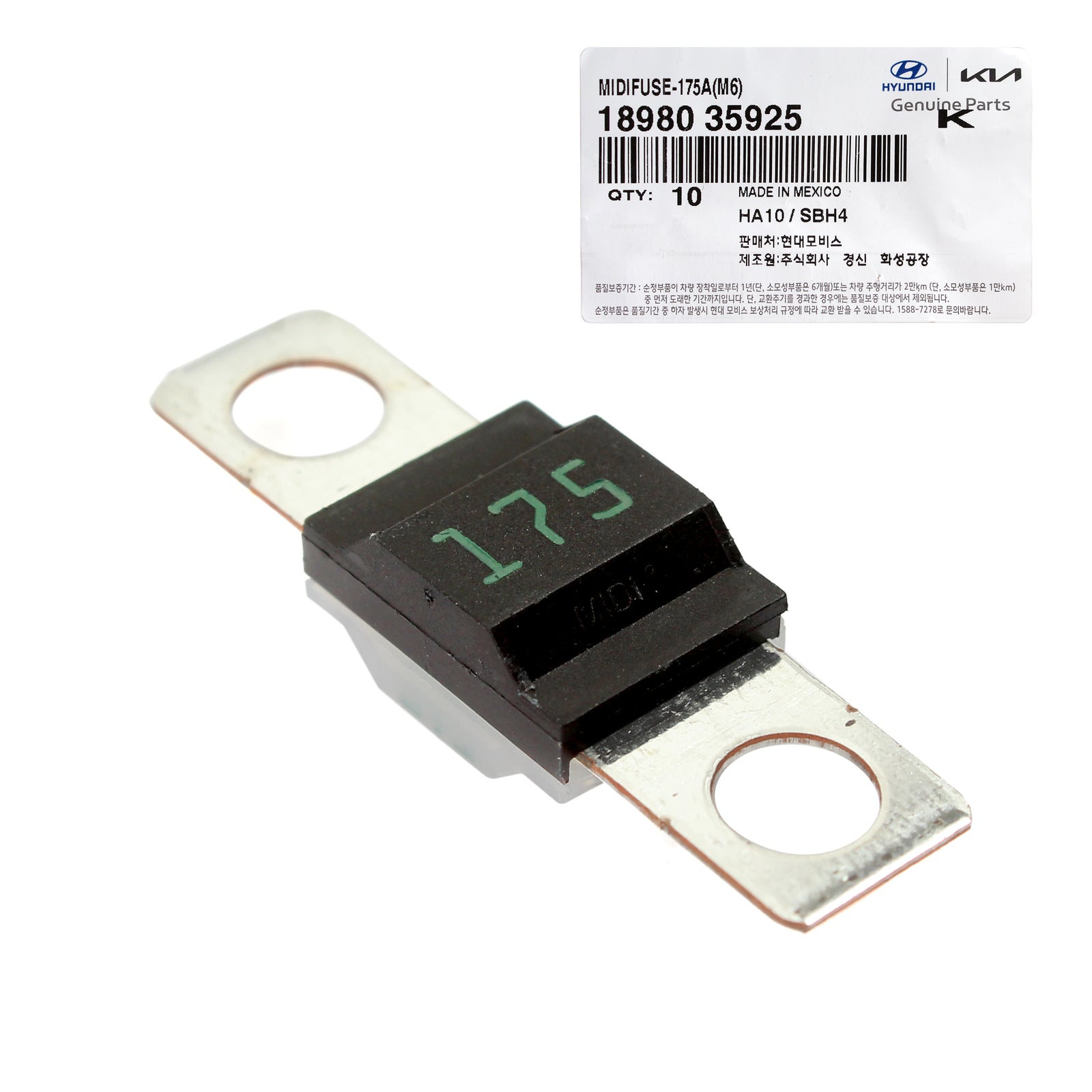 GENUINE Midi-fuse 175 AMP M6 for 2011-2012 Kia Sorento 1898035925