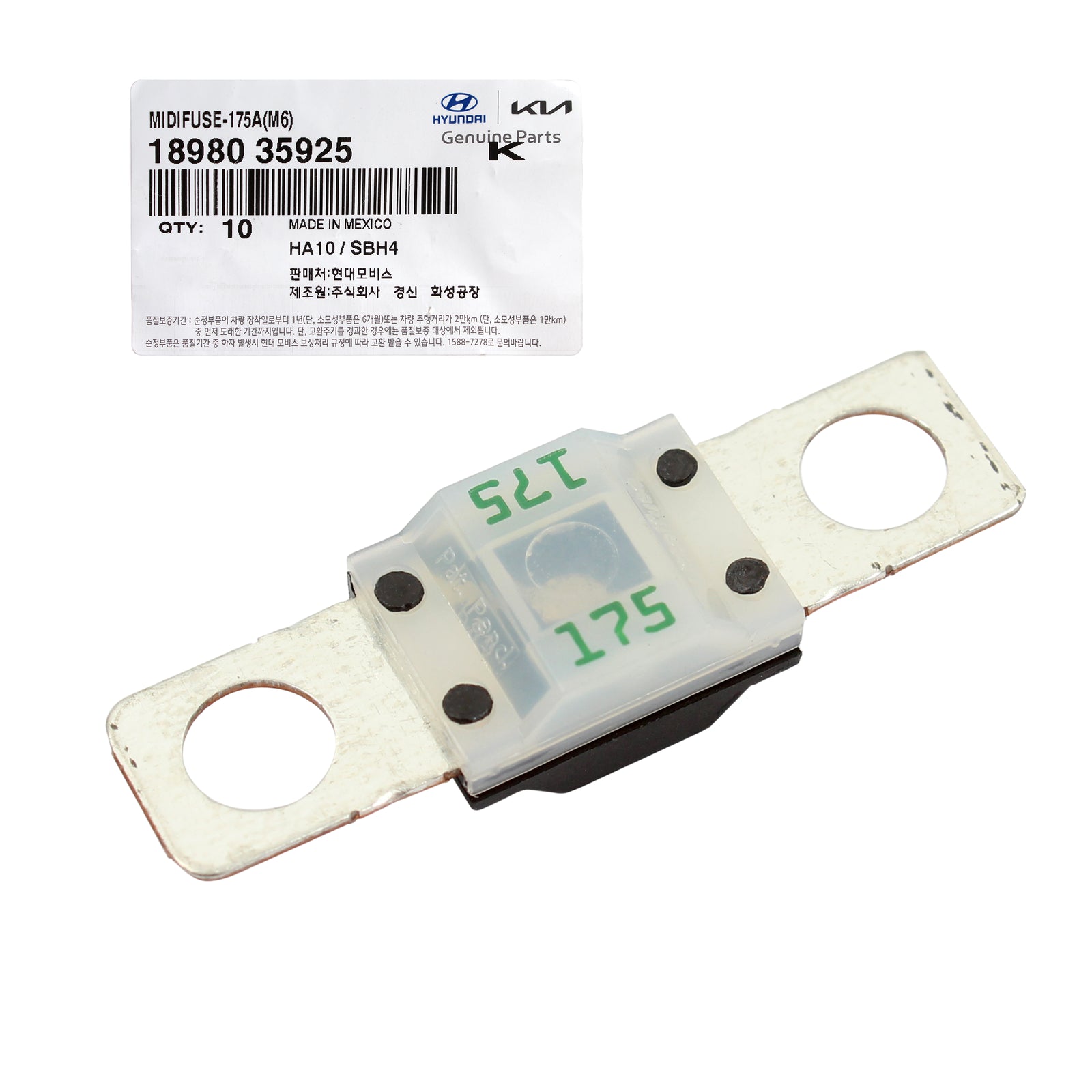 GENUINE Midi-fuse 175 AMP M6 for 2011-2012 Kia Sorento 1898035925