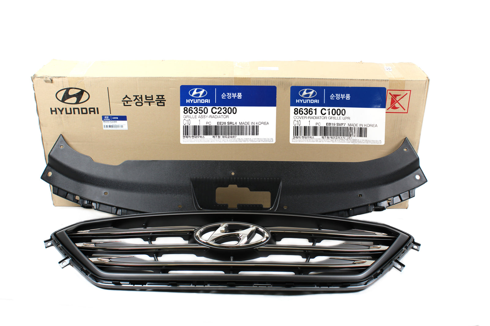 GENUINE RADIATOR GRILLE & UPPER COVER for 2015-17 HYUNDAI SONATA 86350C2300