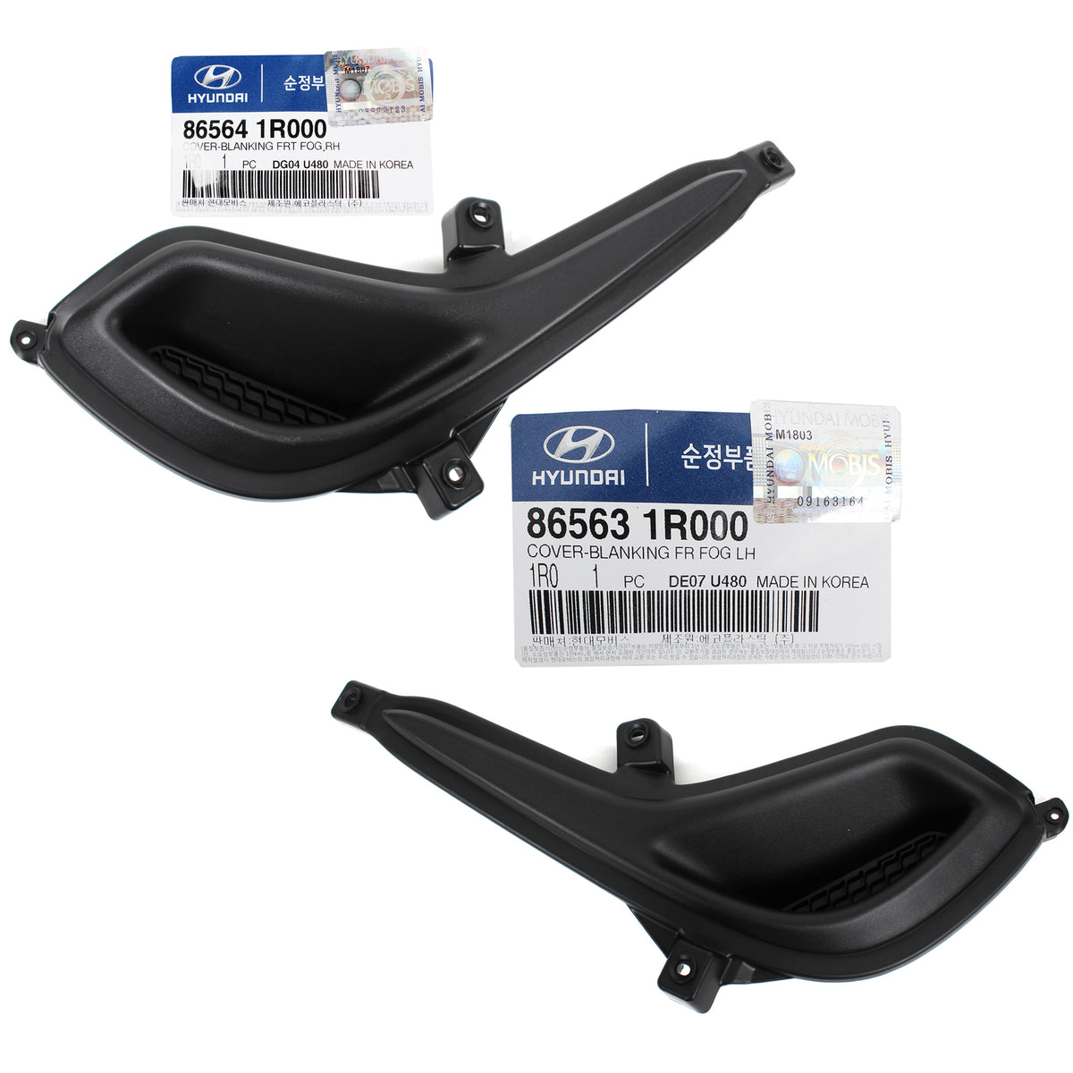 GENUINE Fog Light lamp Cover LEFT &amp; RIGHT for 12-17 Hyundai Accent 865641R000