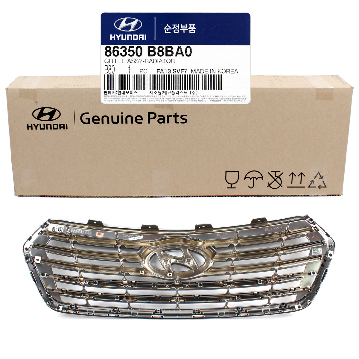 GENUINE Radiator Grille for 2017-2019 Hyundai Santa Fe XL 86350B8BA0