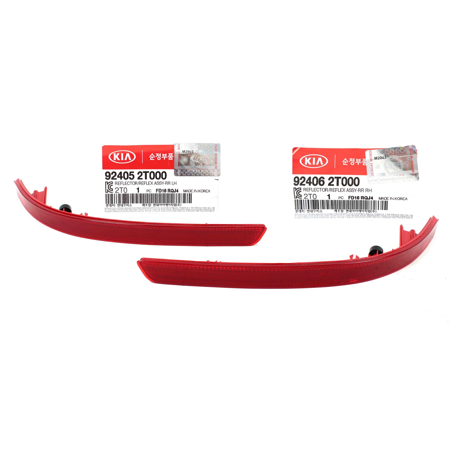 REAR Bumper Reflector LEFT & RIGHT GENUINE for 11-13 Kia Optima 924052T000