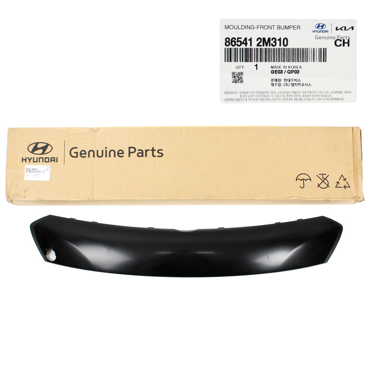 OEM Hyundai Genesis Coupe 13-16 for Front Bumper Center Grille "MATT" 865412M310