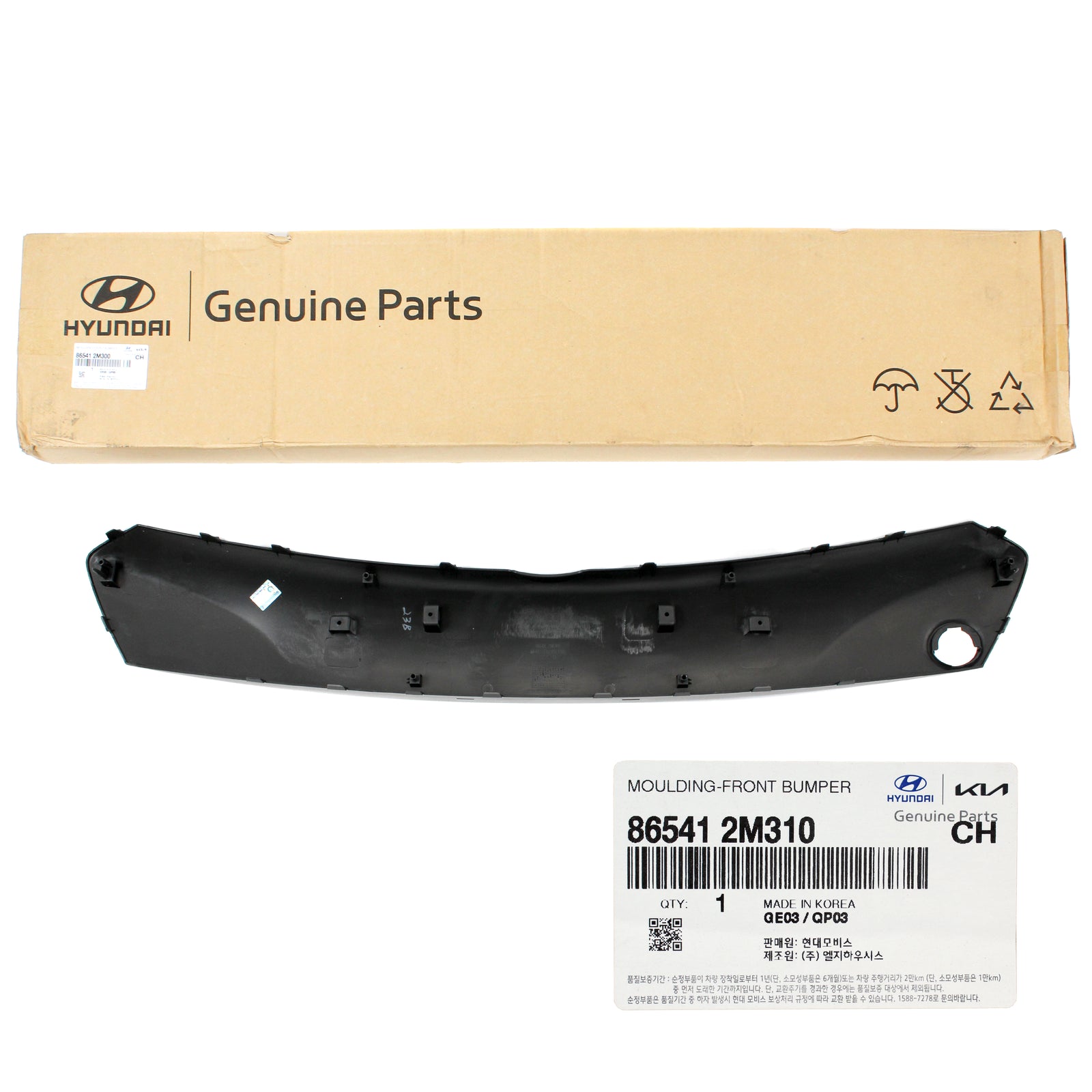 OEM Hyundai Genesis Coupe 13-16 for Front Bumper Center Grille "MATT" 865412M310