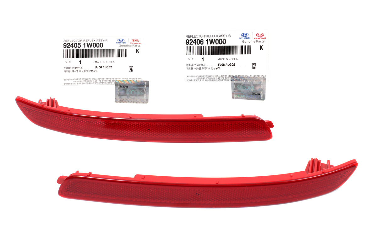 GENUINE Rear Bumper Reflector LEFT &amp; RIGHT for 2012-2015 Kia Rio Sedan