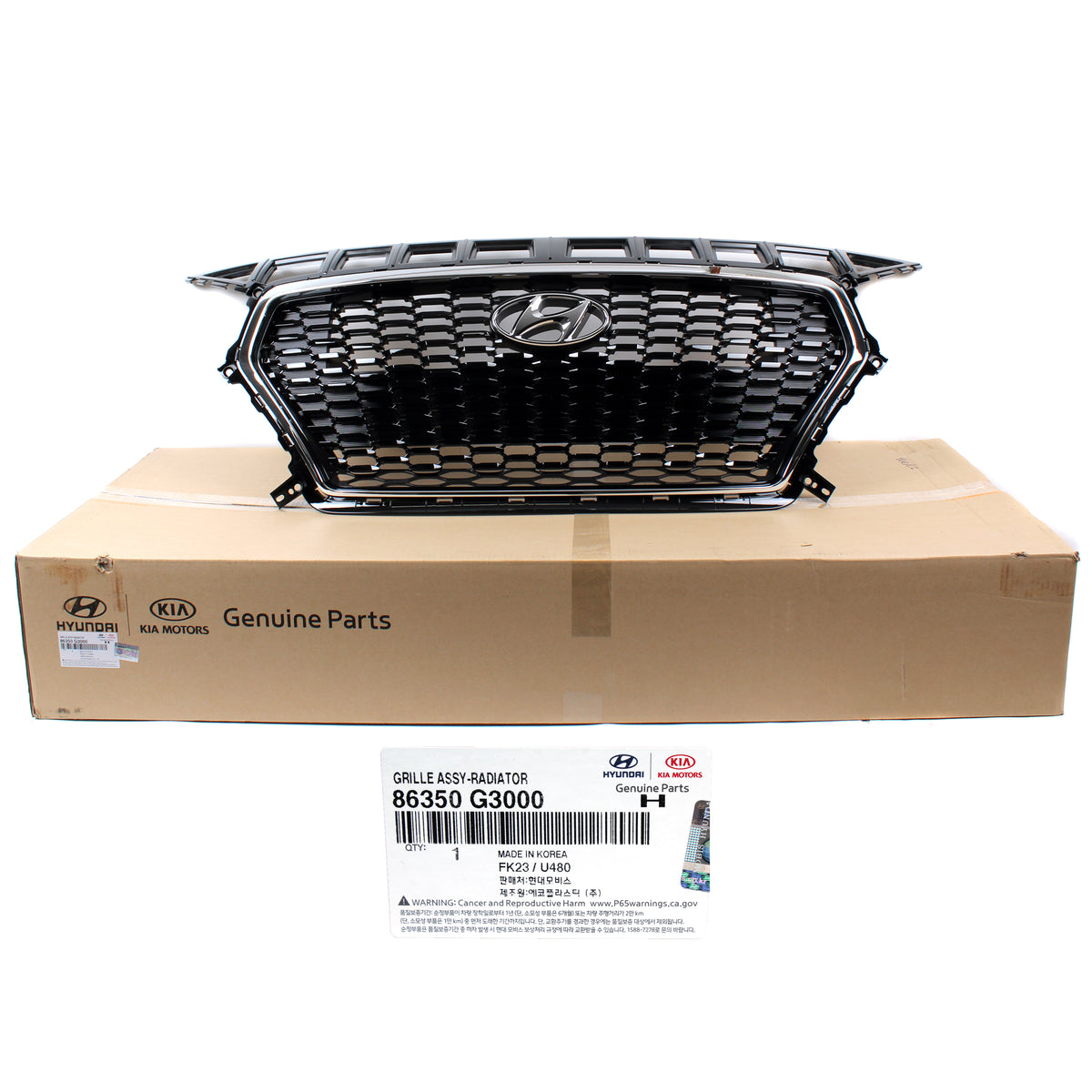 GENUINE Radiator Grille for 2018-2020 Hyundai Elantra GT 86350G3000