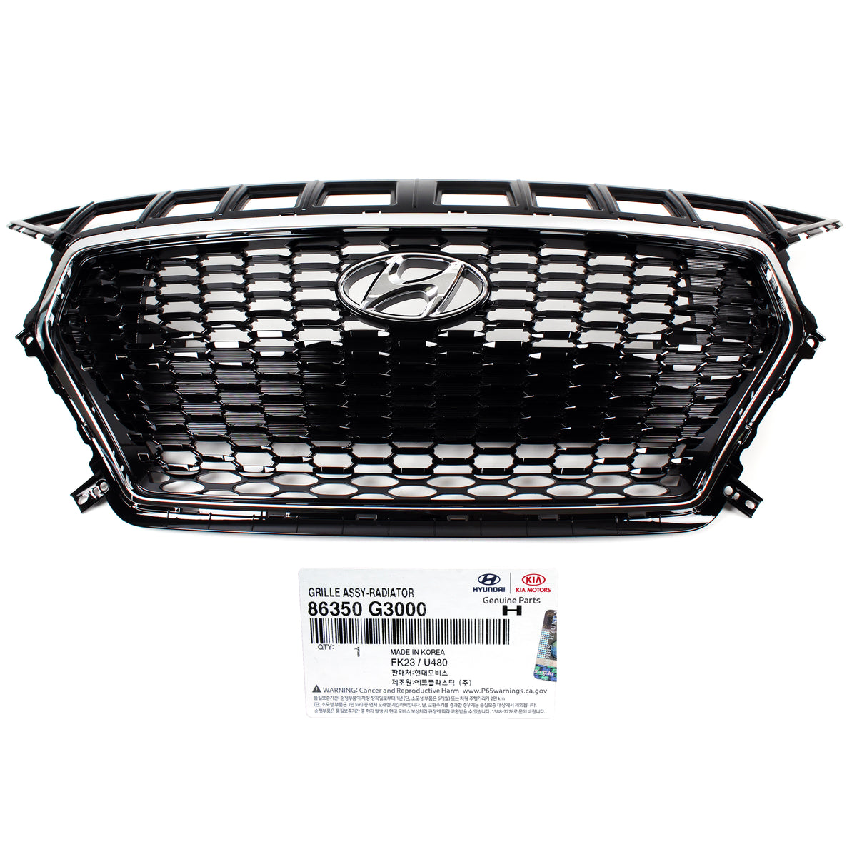 GENUINE Radiator Grille for 2018-2020 Hyundai Elantra GT 86350G3000