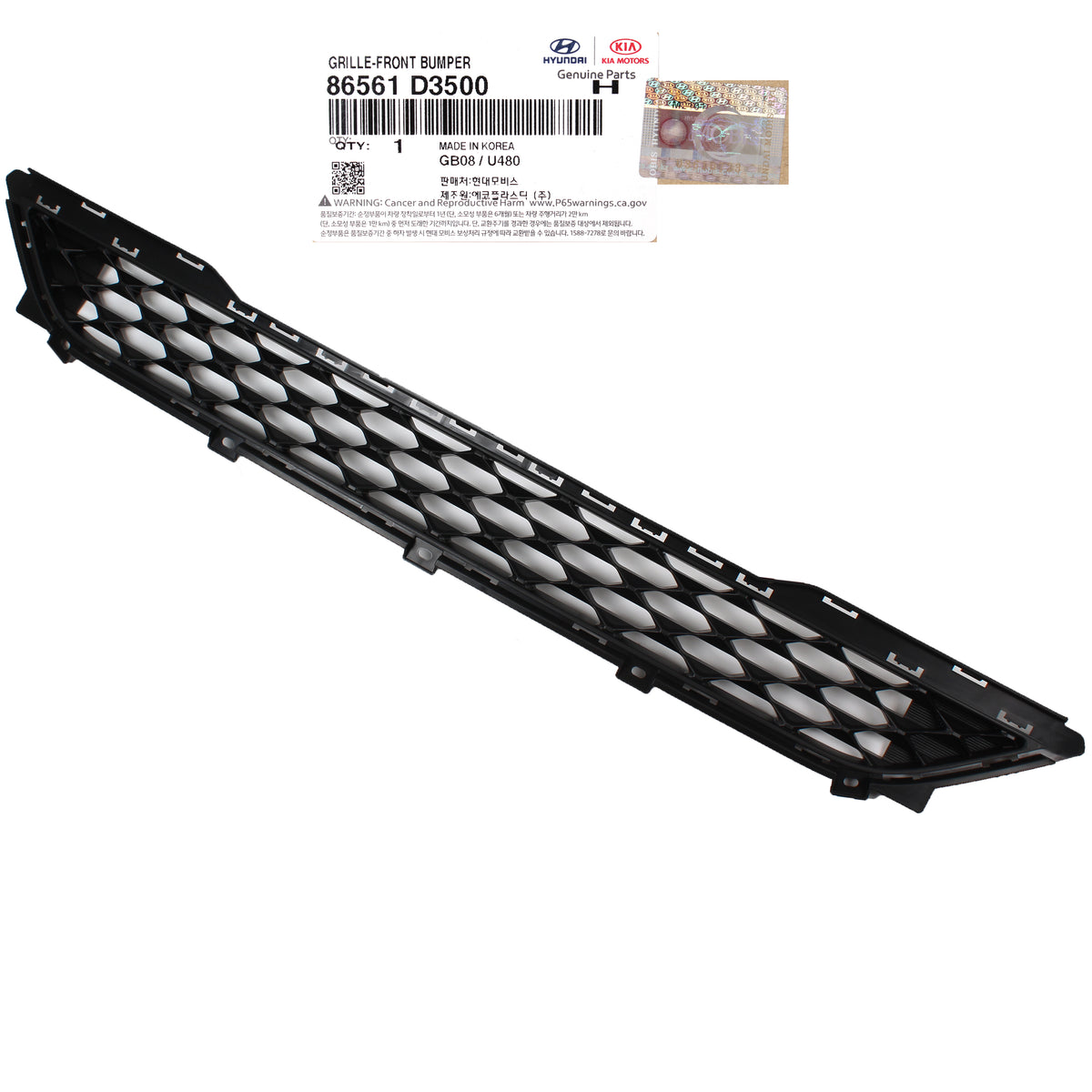 GENUINE Front Bumper Lower Grille for 2019-2021 Hyundai Tucson 86561D3500