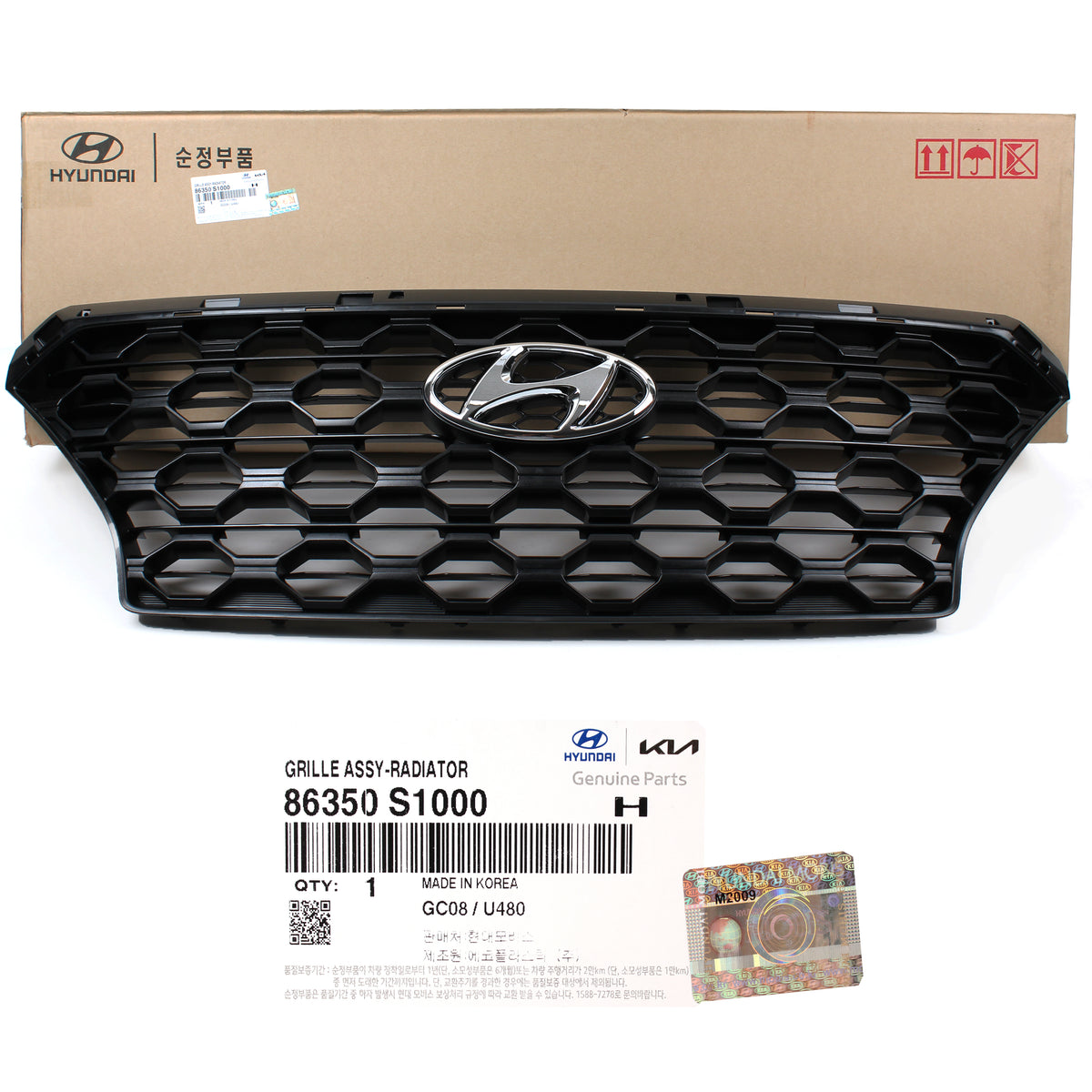 GENUINE Radiator Grille w/o Camera for 2019 2020 Hyundai Santa Fe 86350S1000