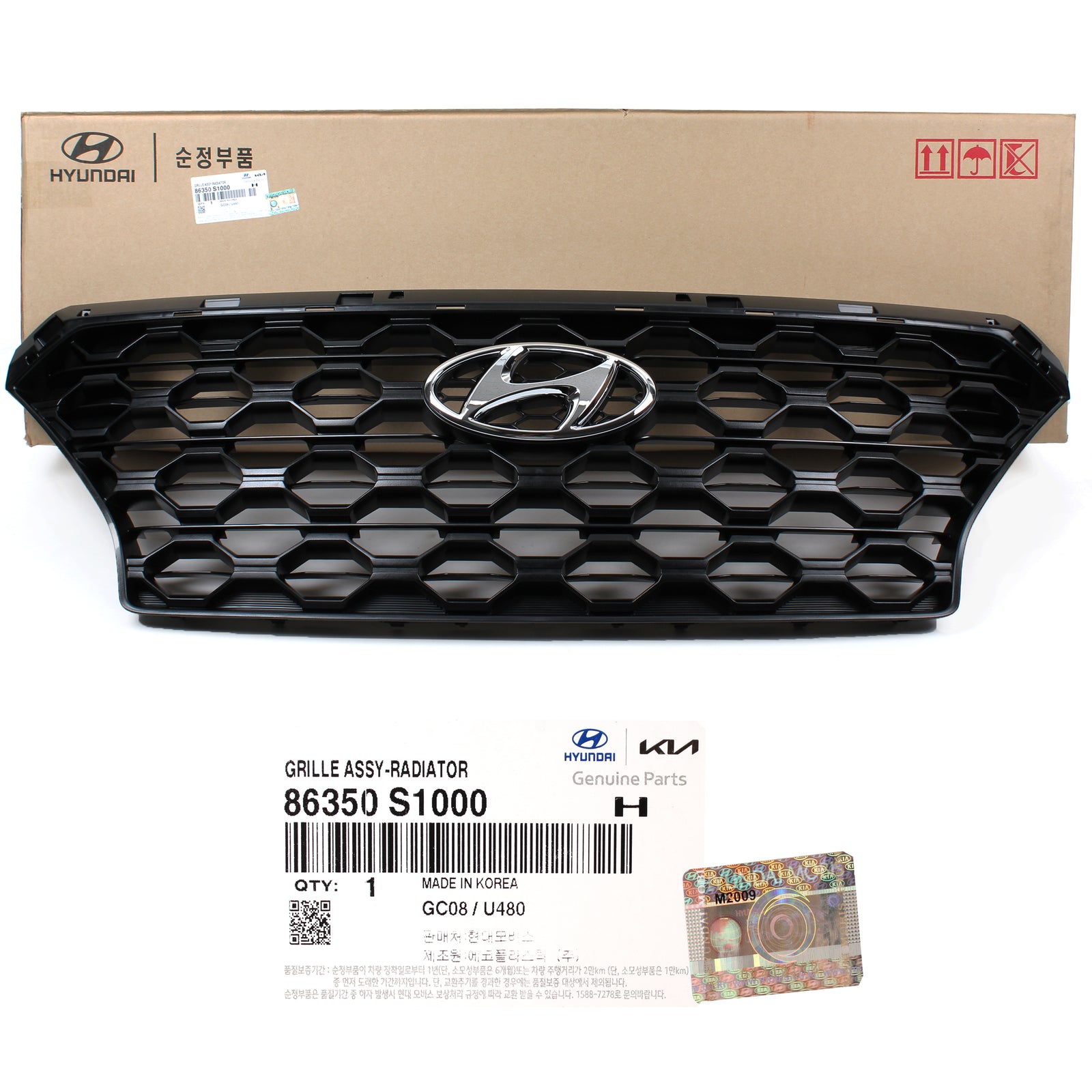 GENUINE Radiator Grille w/o Camera for 2019 2020 Hyundai Santa Fe 86350S1000