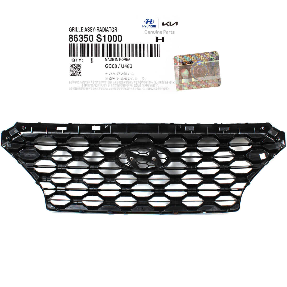 GENUINE Radiator Grille w/o Camera for 2019 2020 Hyundai Santa Fe 86350S1000