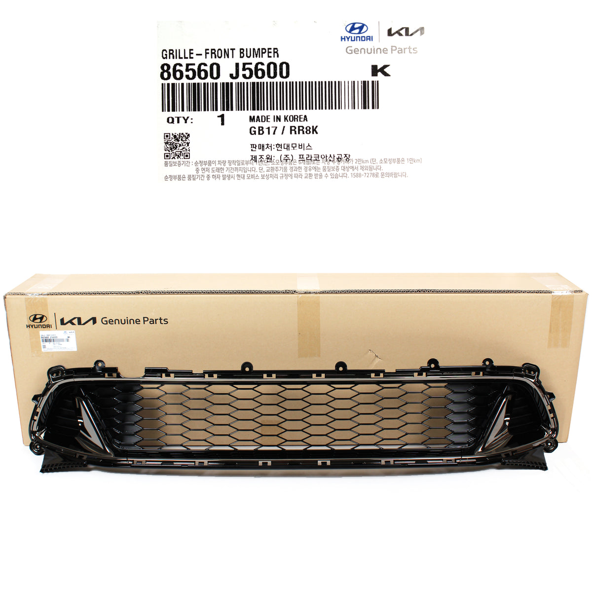 GENUINE Front Bumper Lower Grille for 2018-2021 Kia Stinger GT 86560J5600