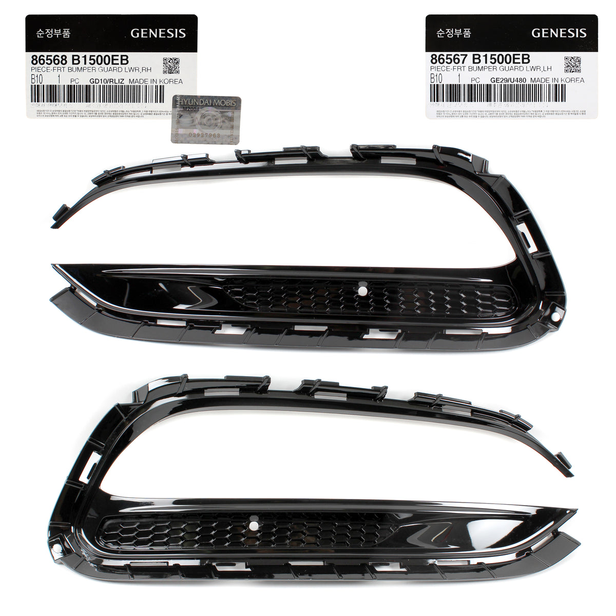 GENUINE Fog lamp Grille Cover LEFT &amp; RIGHT for 18-20 GENESIS G80 86568B1500EB