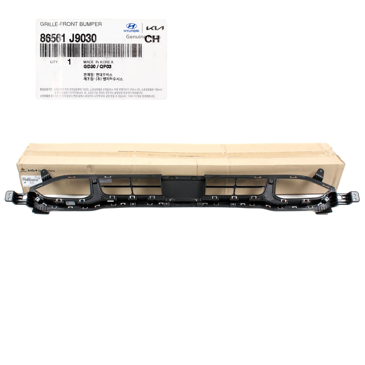 GENUINE Front Bumper Grille Lower for 2018-2021 Hyundai Kona 86561J9030