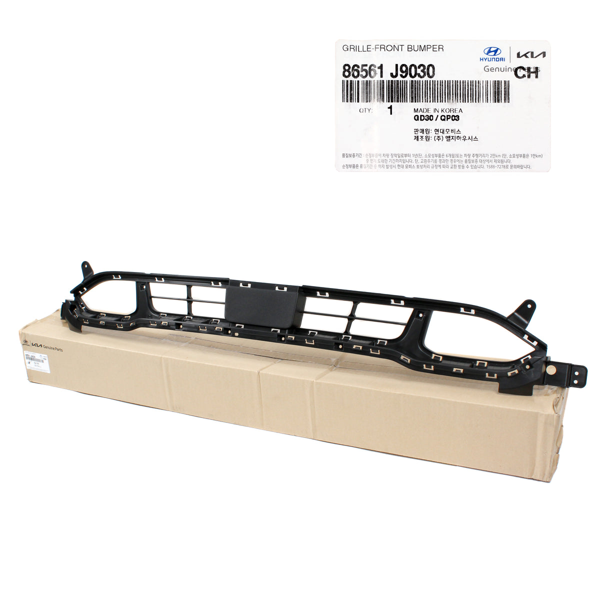 GENUINE Front Bumper Grille Lower for 2018-2021 Hyundai Kona 86561J9030