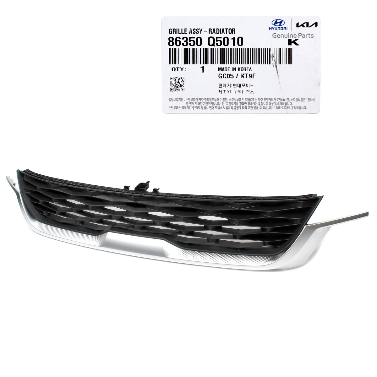 GENUINE Front Radiator Grille BLACK for 2020-2022 Kia Seltos 86350Q5010