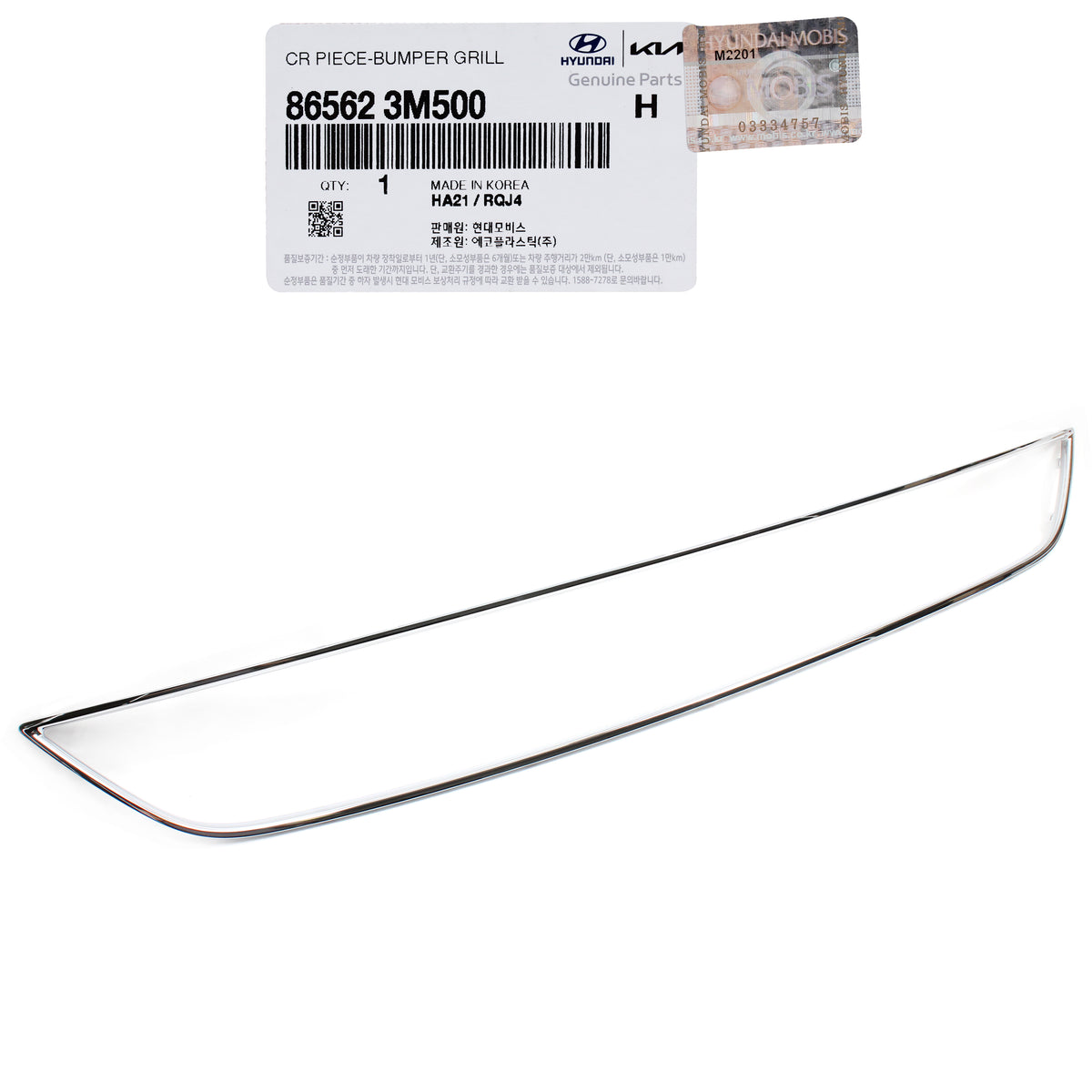 GENUINE Front Lower Grille Surround Molding for 12-14 Hyundai Genesis 865623M500