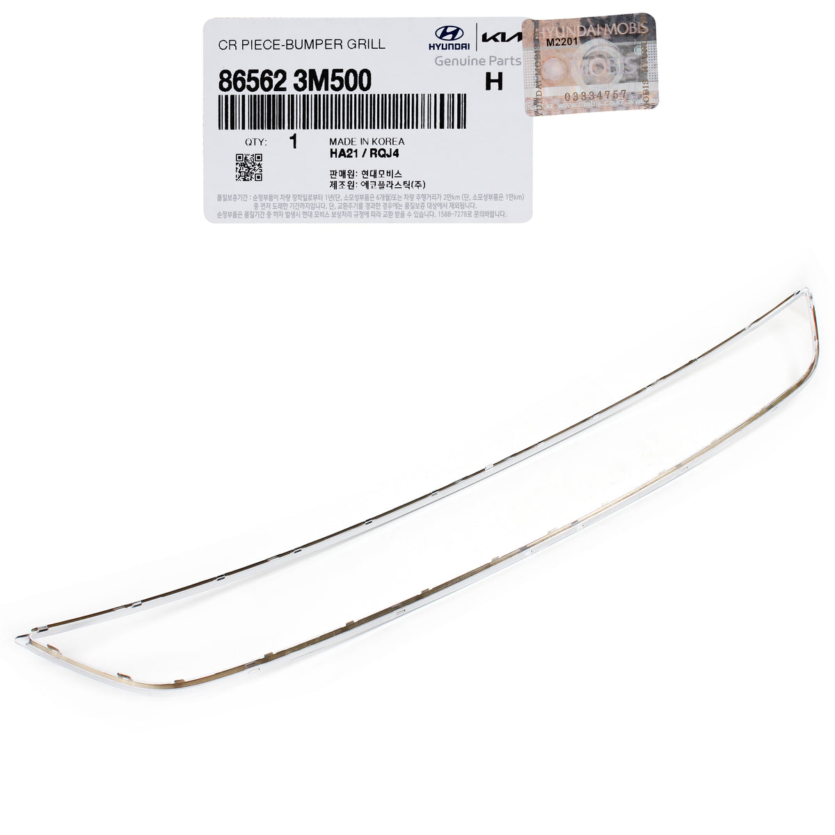 GENUINE Front Lower Grille Surround Molding for 12-14 Hyundai Genesis 865623M500