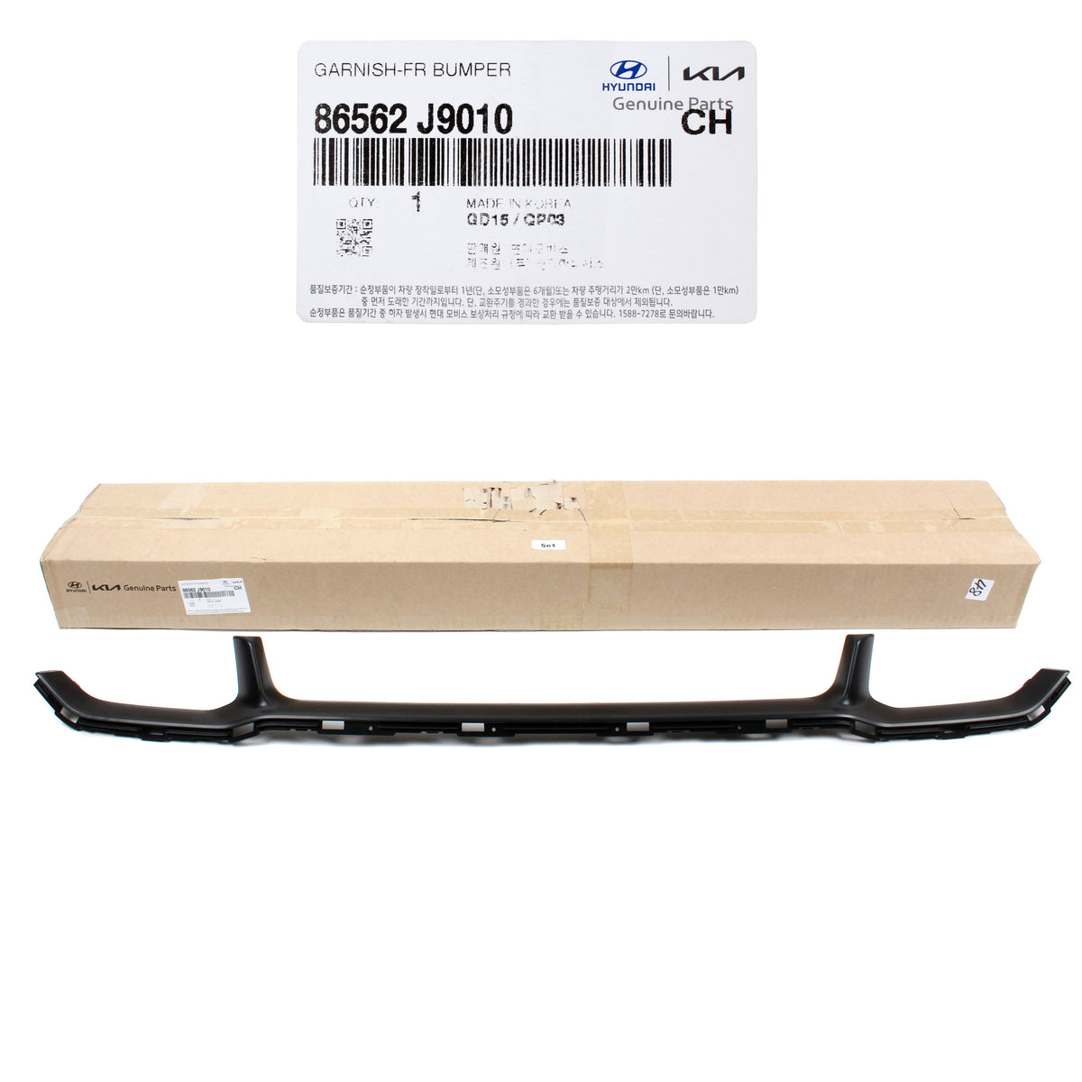 GENUINE Front Bumper Grille Set 3PCS for 2018-2021 Hyundai Kona 86360J9000