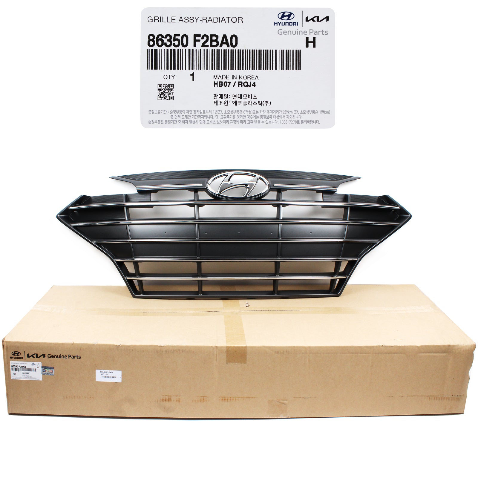 GENUINE Front Radiator Grille for 2019 2020 Hyundai Elantra Sedan 86350F2BA0