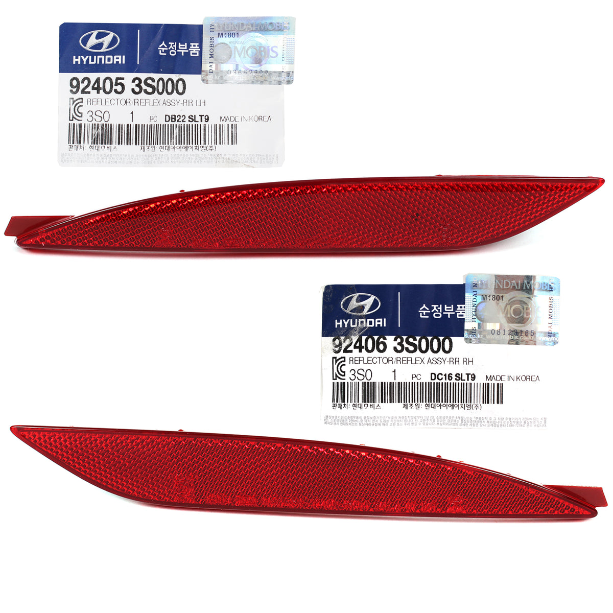GENUINE REAR Bumper Reflector LH RH for 11-13 Hyundai Sonata OEM 92405 ...