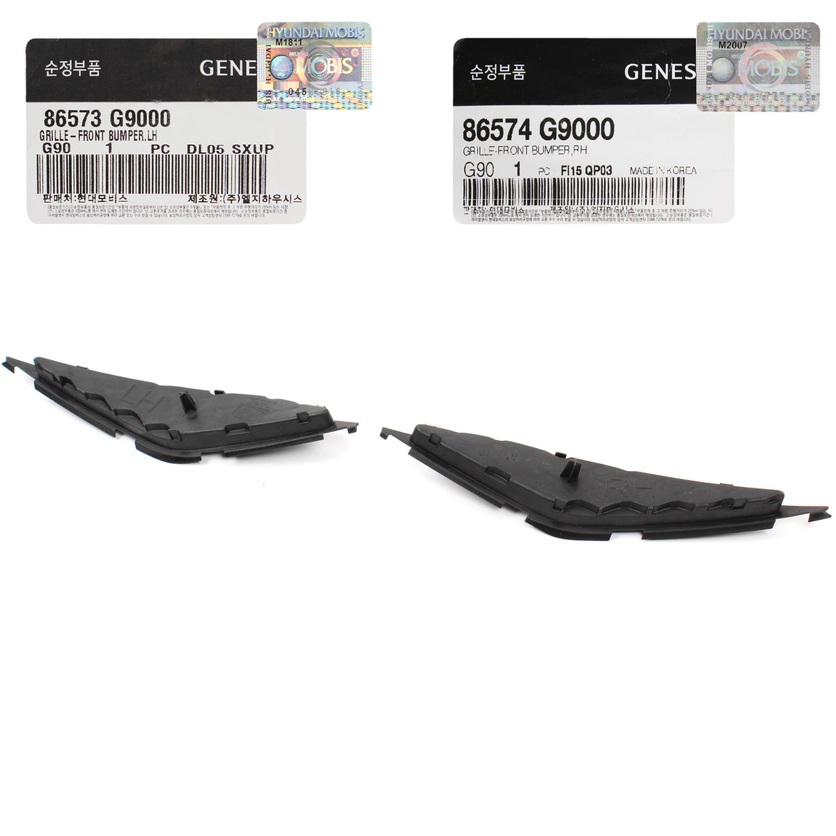 GENUINE Front Bumper Lower Outer Grille LH RH for 19-21 GENESIS G70 86574G9000