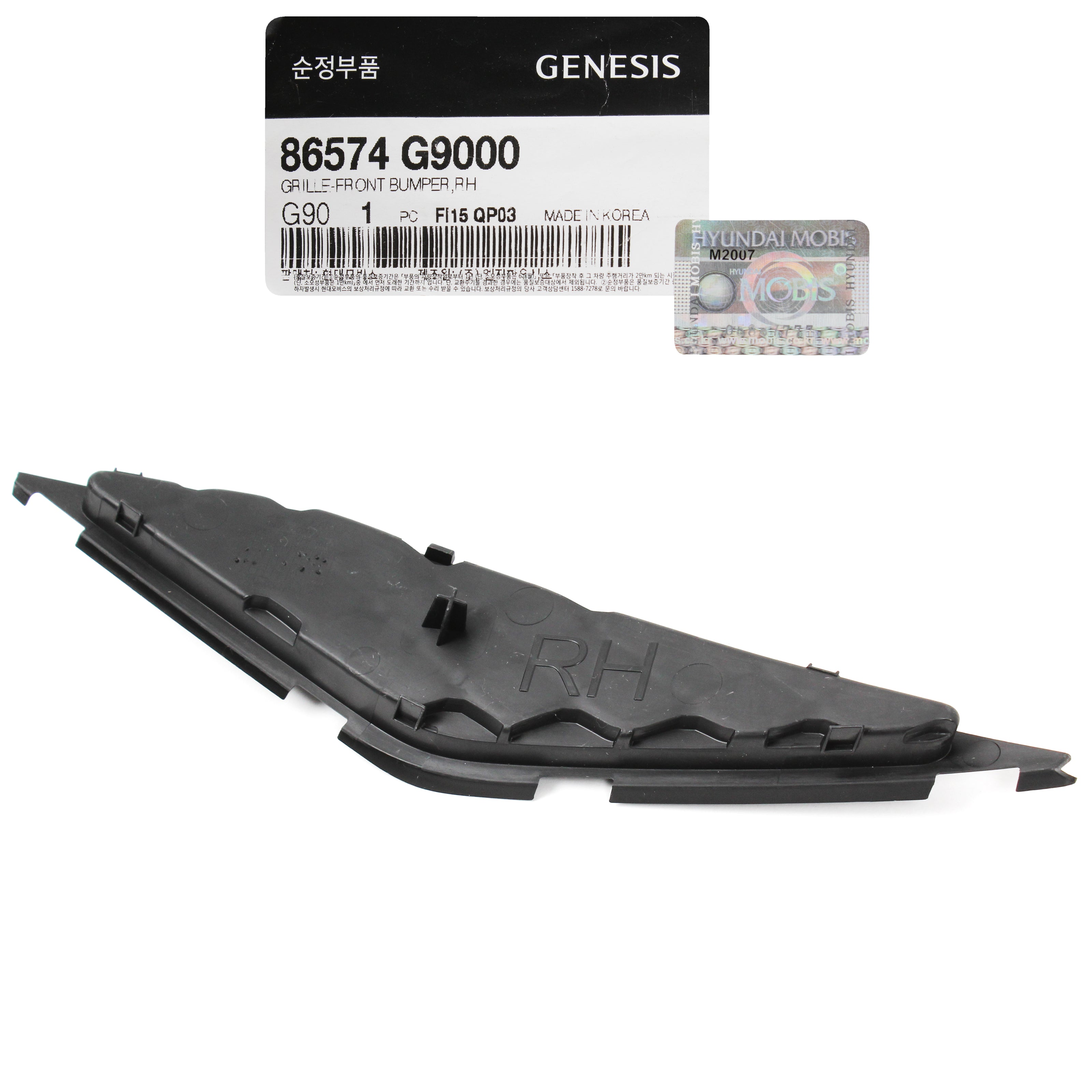 thumbnail image 2 of Genuine Genesis G70 Front Bumper Molding – Right Passenger Side (2019-2021) 2 of 5
