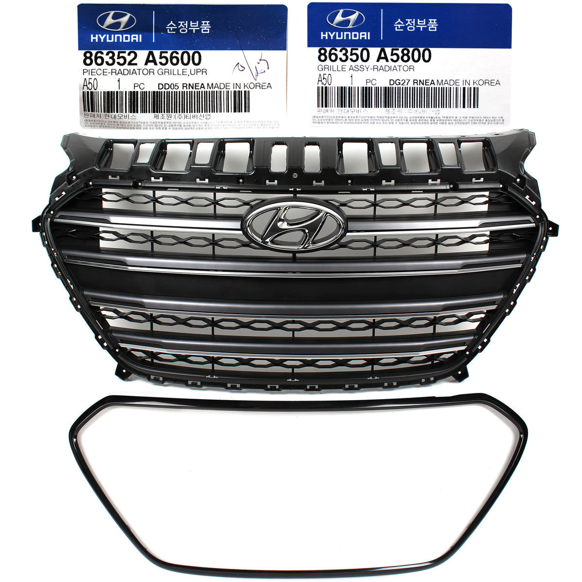 GENUINE Front Radiator Grille Kit for 2013-2017 Hyundai Elantra GT 86350A5800