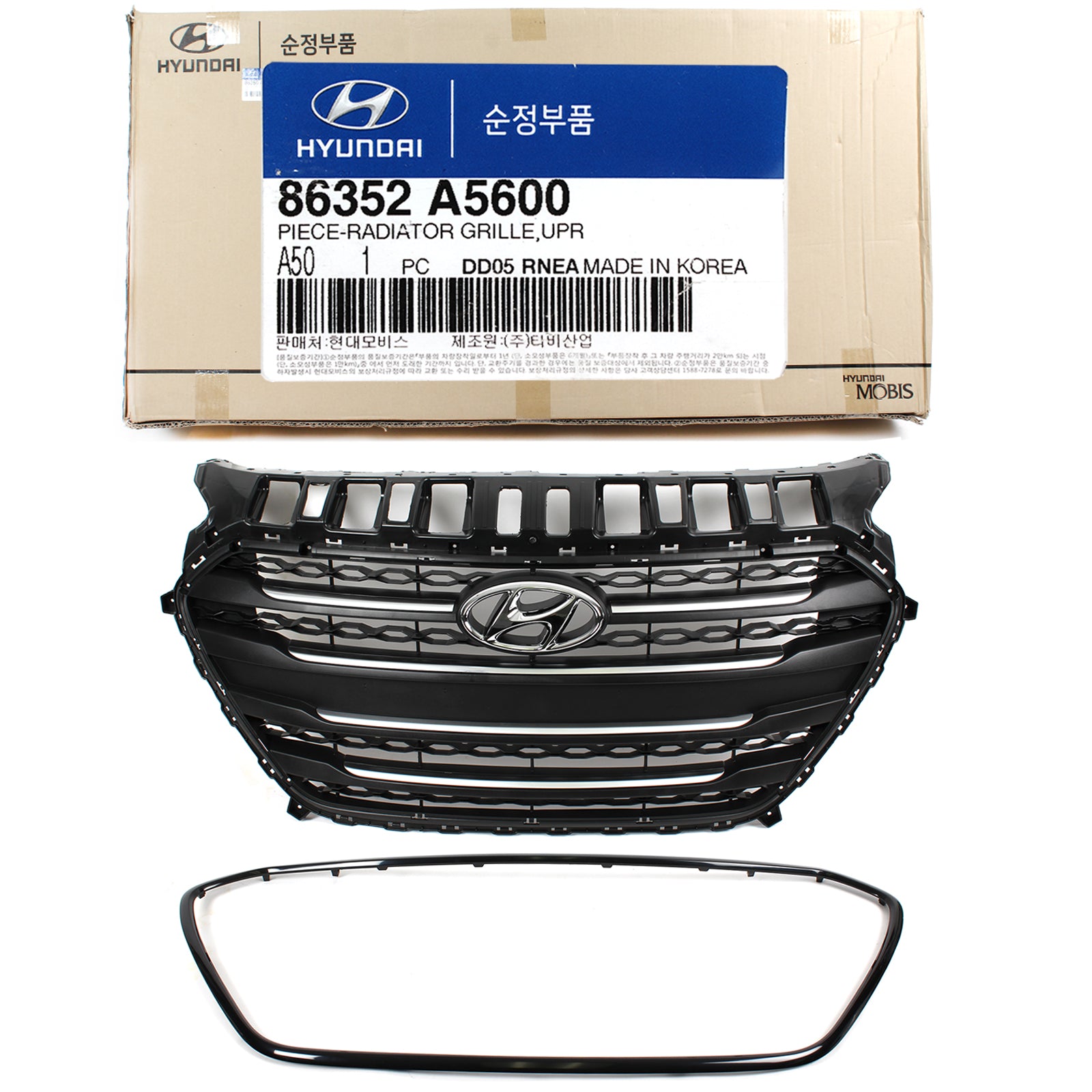 GENUINE Radiator Grille & Molding for 13-17 Hyundai Elantra GT 86350A5600